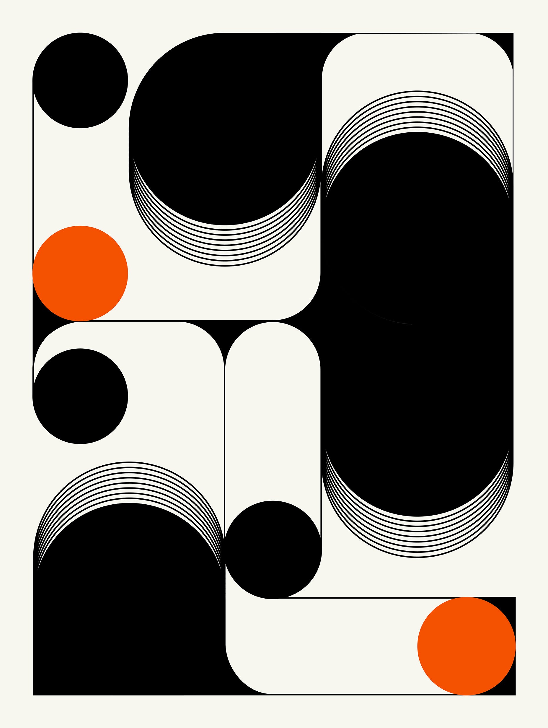 Santorini-plakat Arkitekturplakat