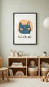 I Melt in the Sun Cat Poster Mockup