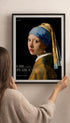 Girl with the Pearl Earring No. 2 - Johannes Vermeer Mockup