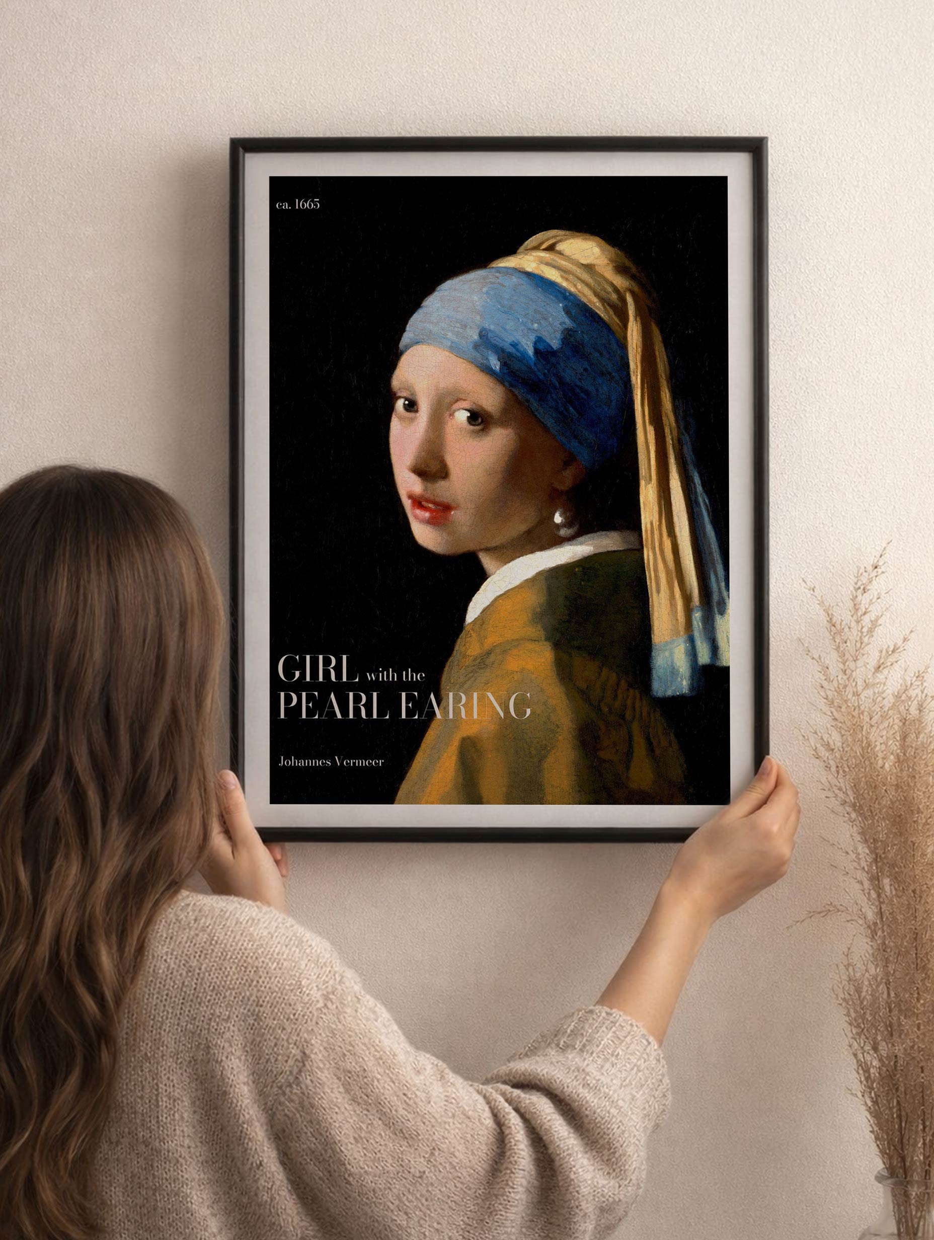 Girl with the Pearl Earring No. 2 - Johannes Vermeer Mockup