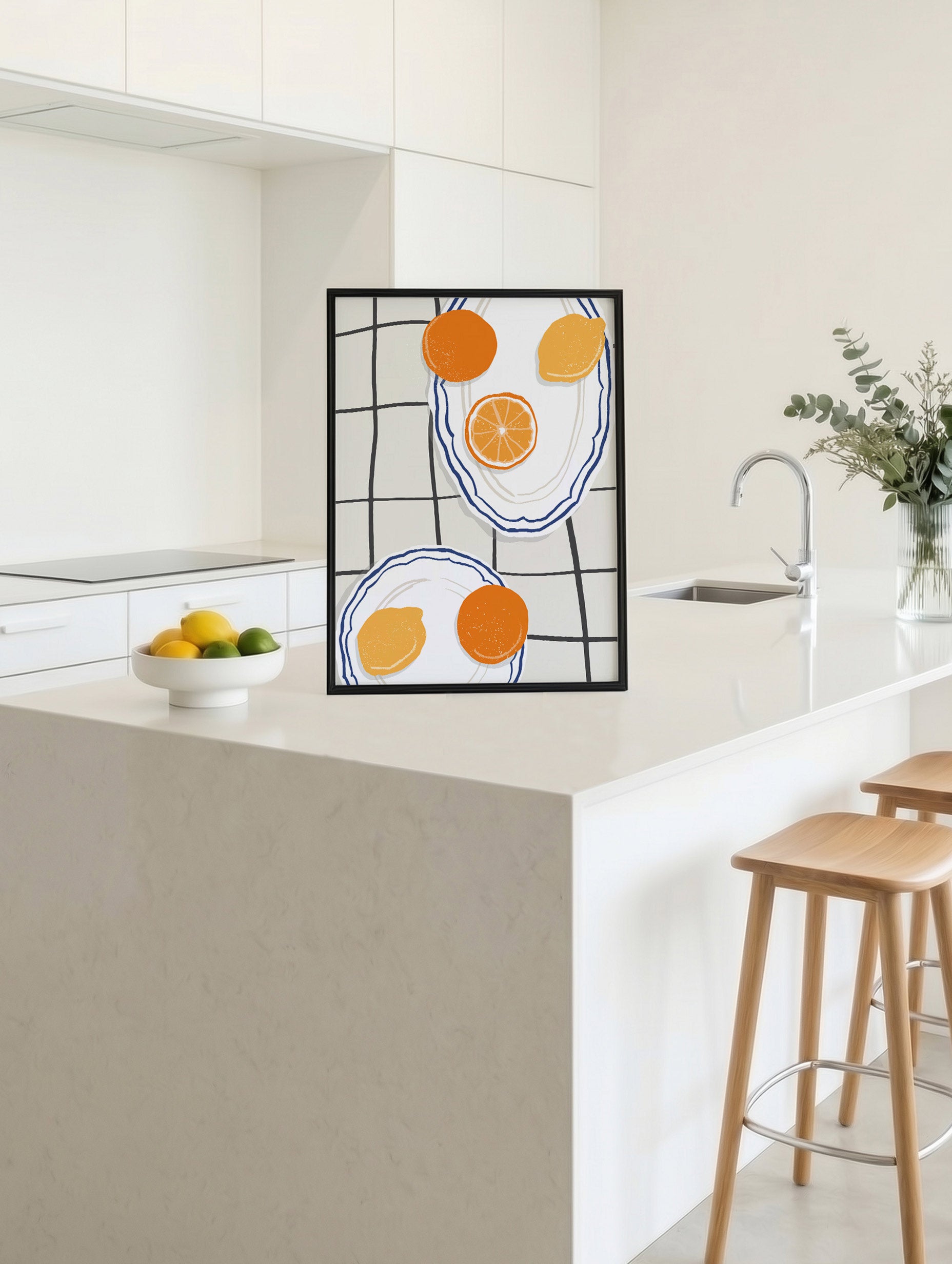 Citrus Plate Kitchen Poster