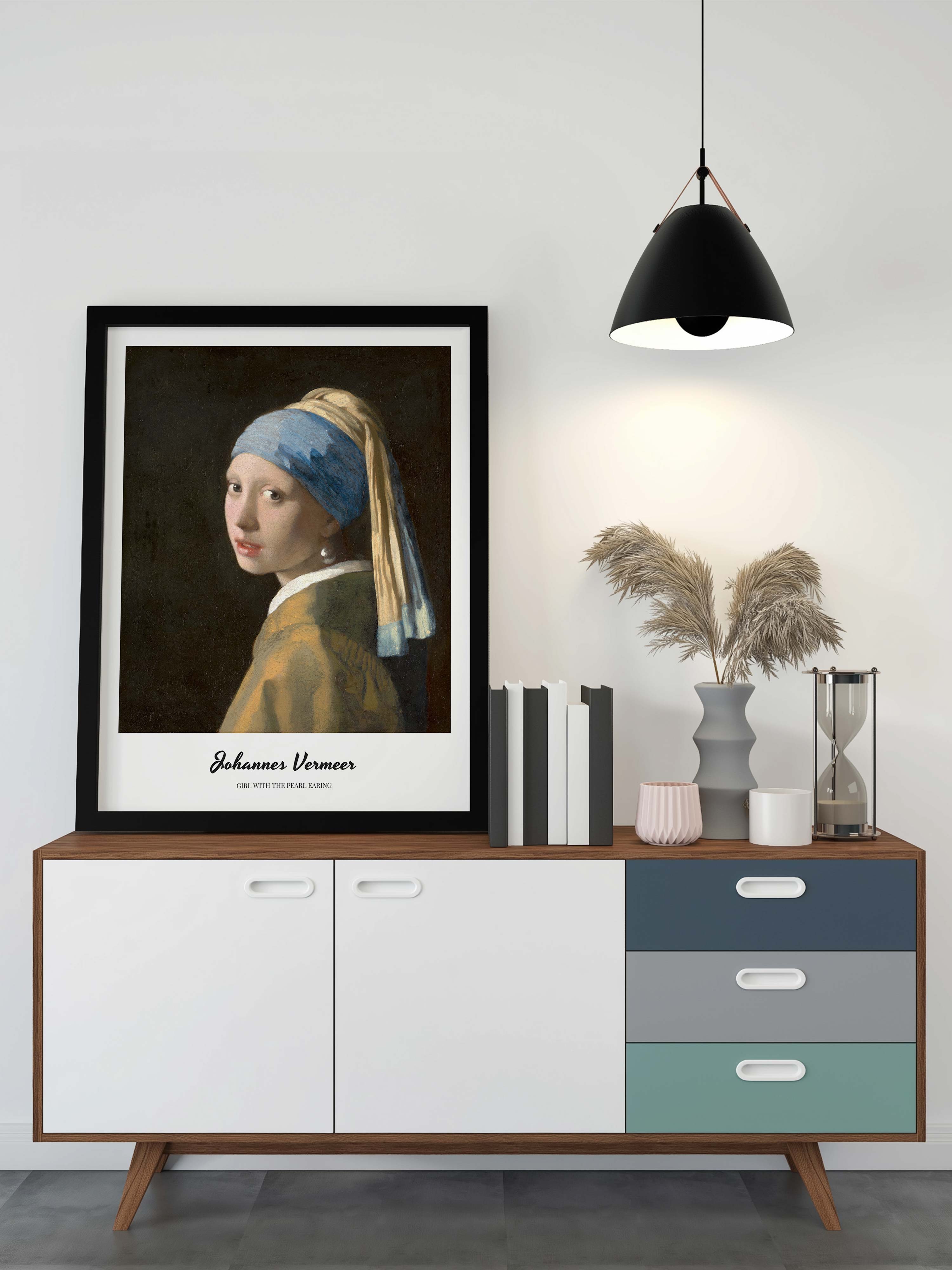 Girl with the Pearl Earring No. 3 - Johannes Vermeer Mockup