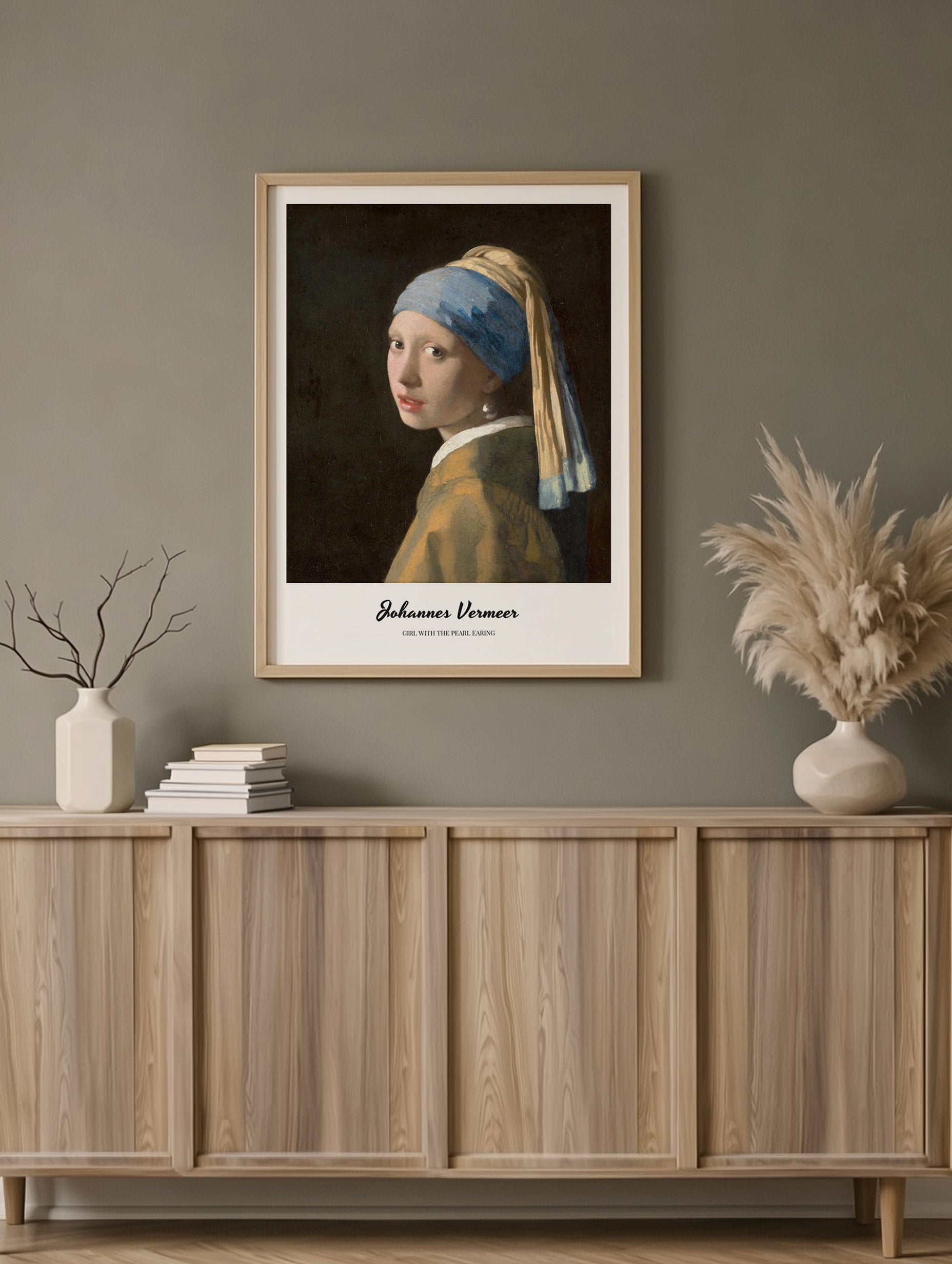 Girl with the Pearl Earring No. 3 - Johannes Vermeer Mockup