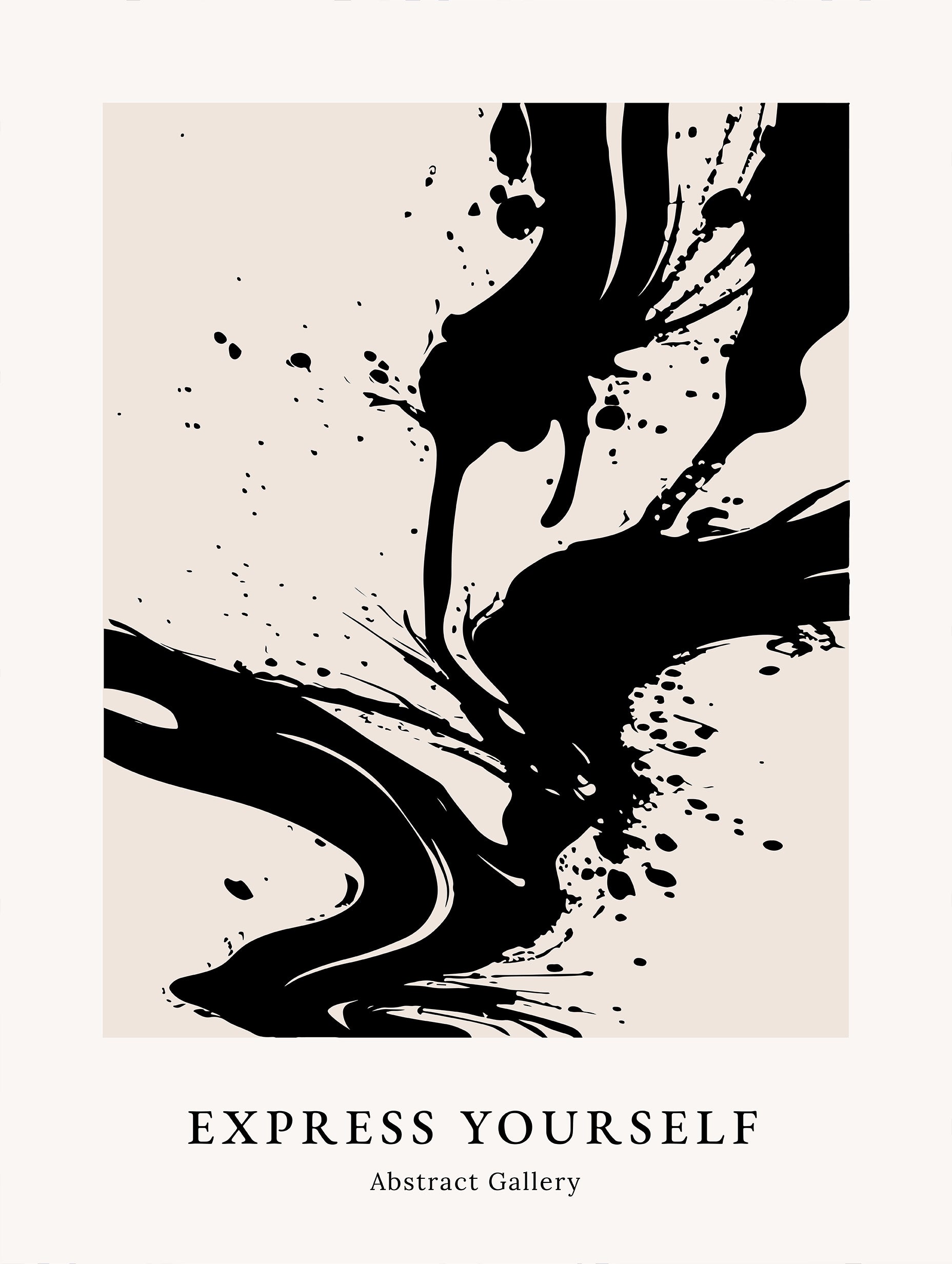 Expressive Ink Flow Poster