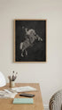 Hacienda Horse and Rider neon sign in Las Vegas Animal Art Print Mockup