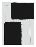 Monochrome Block Balance Poster