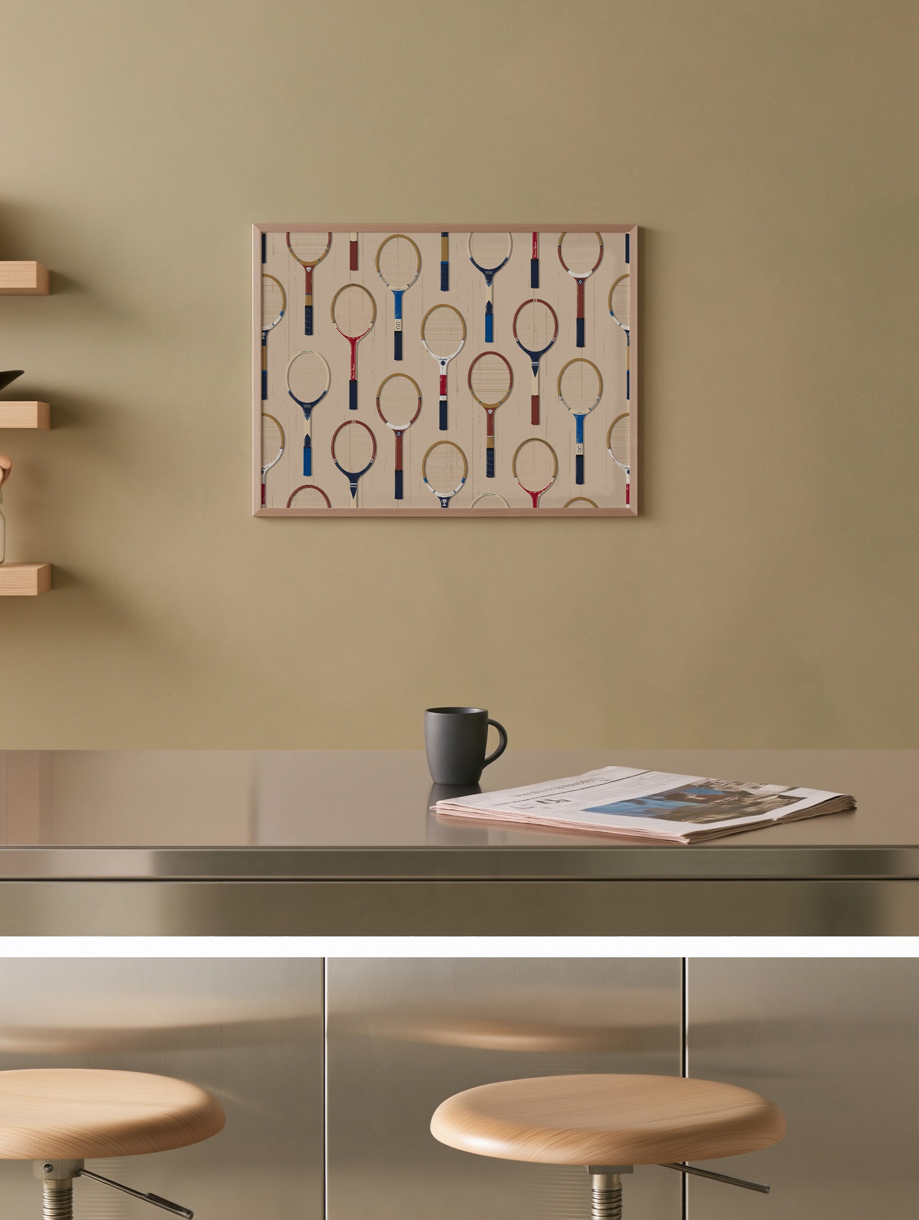 Santorini-plakat Arkitekturplakat