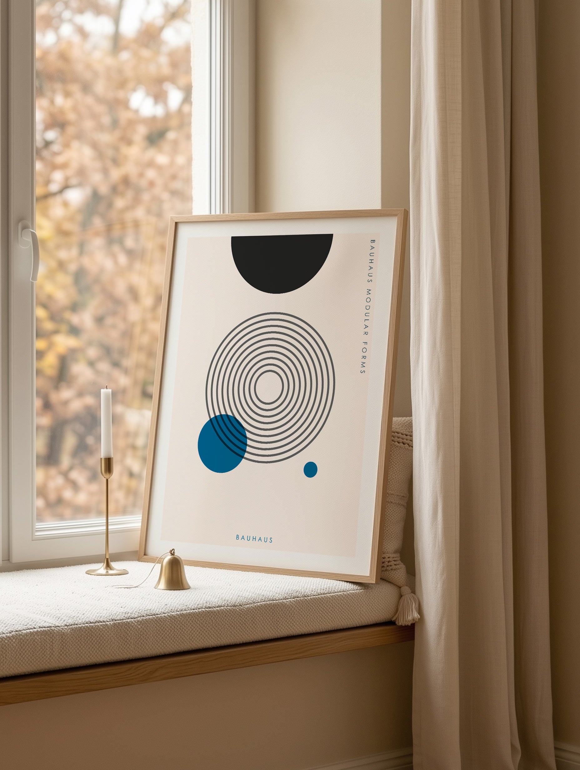 Santorini-plakat Arkitekturplakat