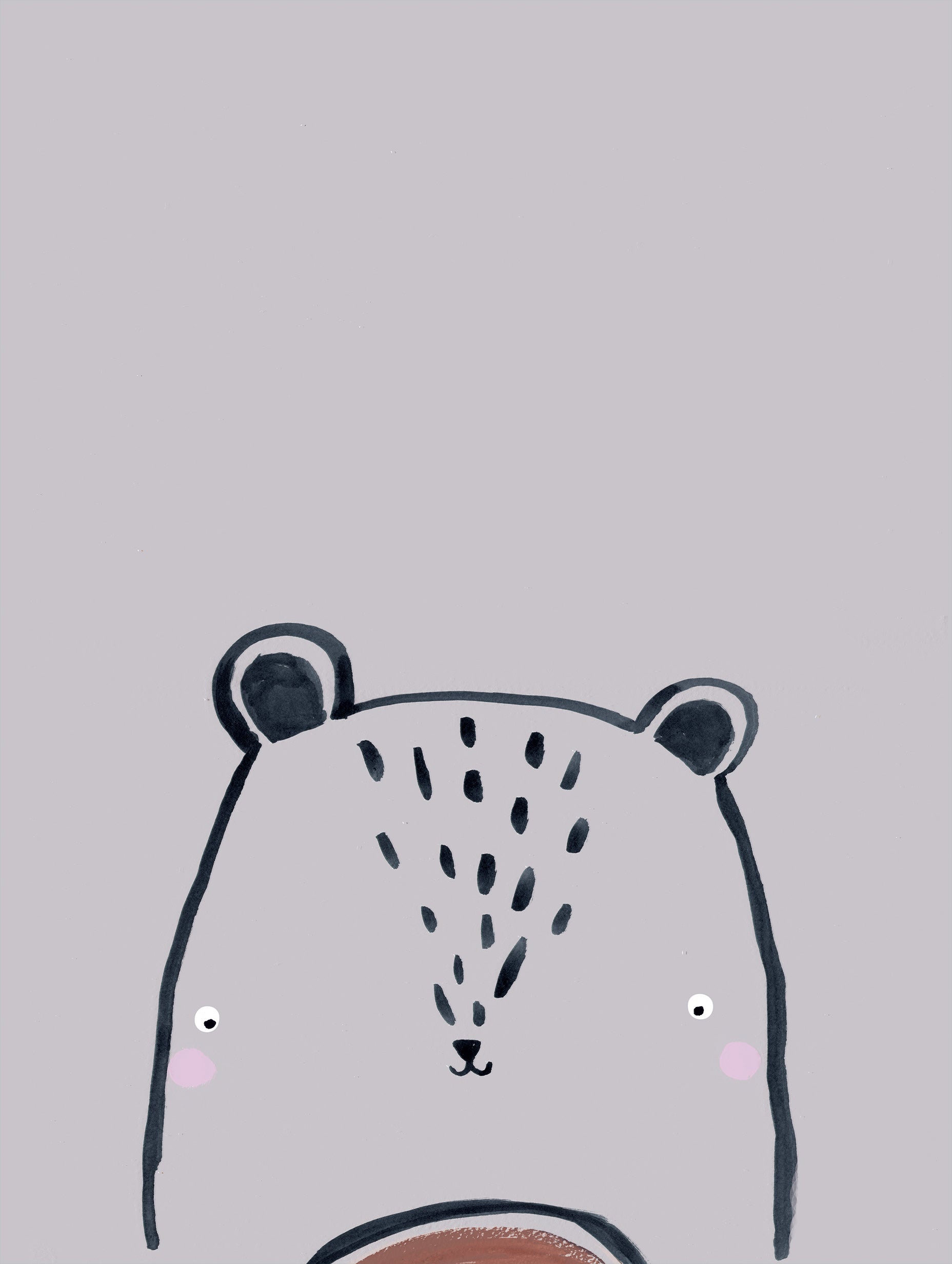 Laura Pantony - Inky Teddy Poster