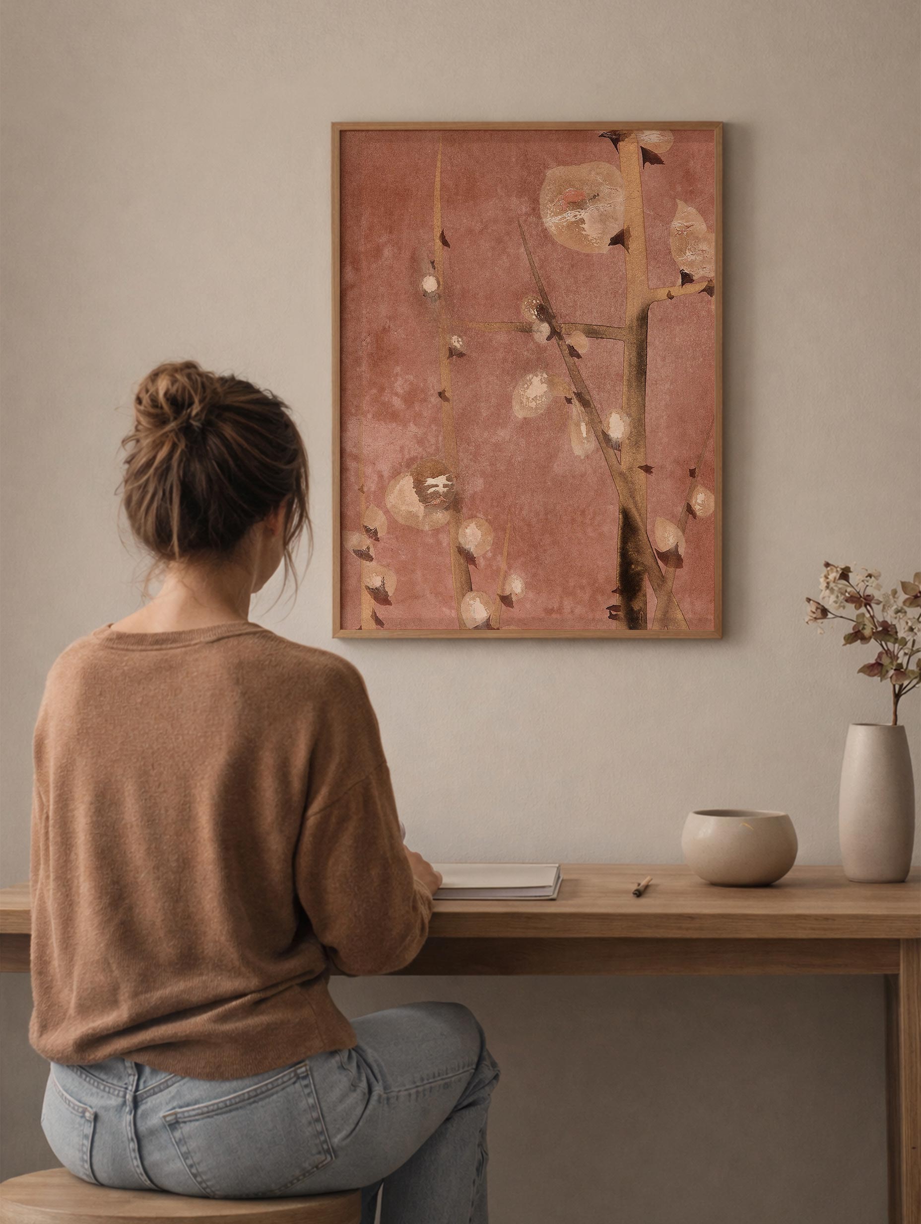 Plum Blossoms – Hon’ami Kōetsu Mockup