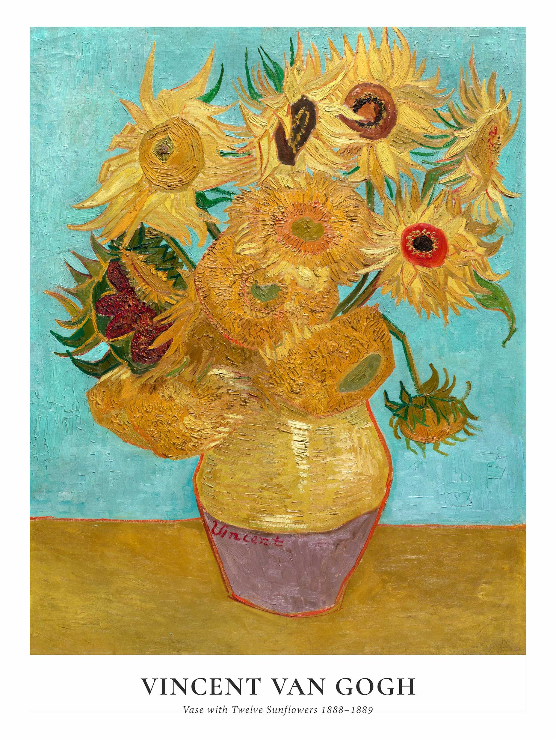 Vase with Twelve Sunflowers - Vincent van Gogh