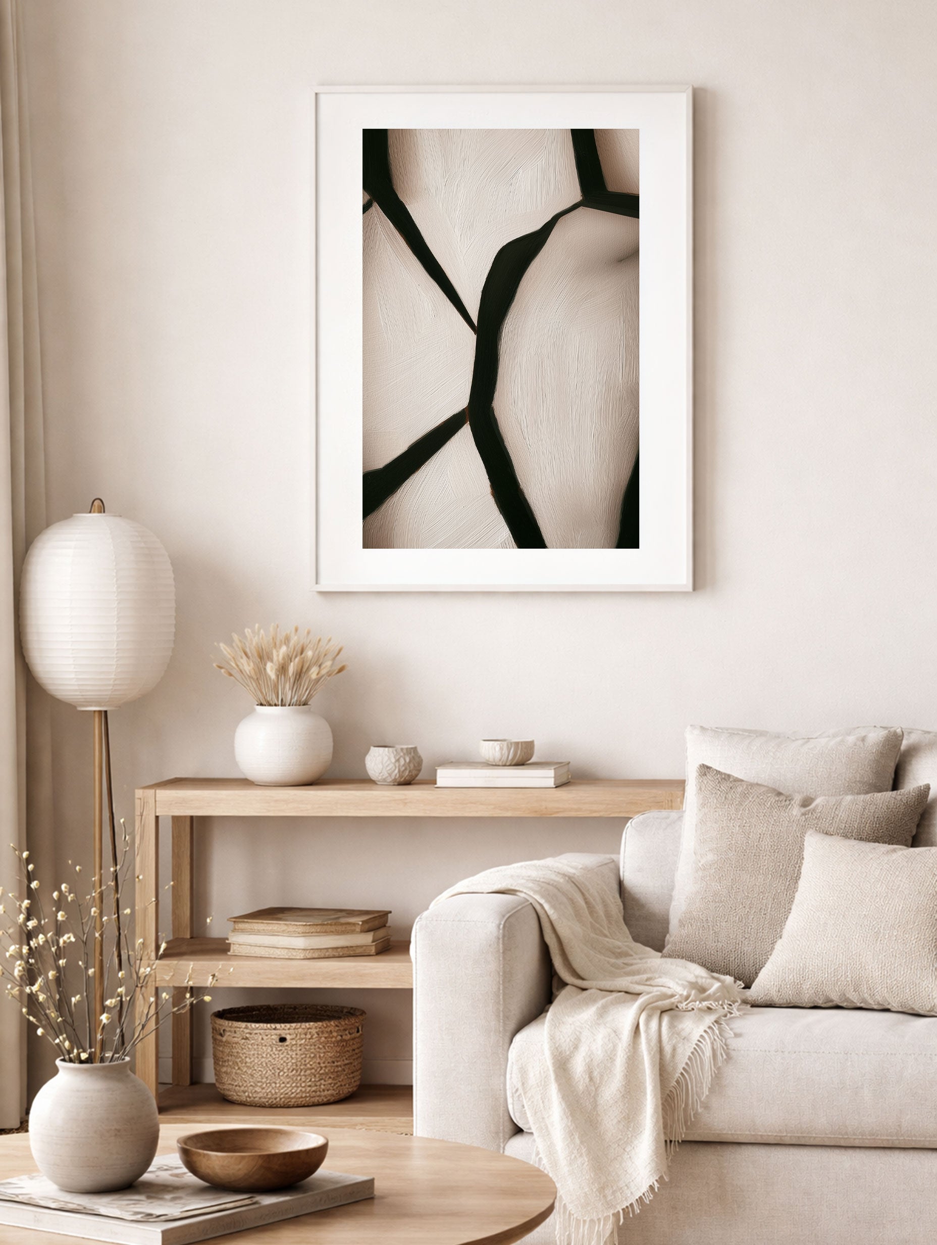 Abstract Painting Alicia Gimeno Art Print Mockup