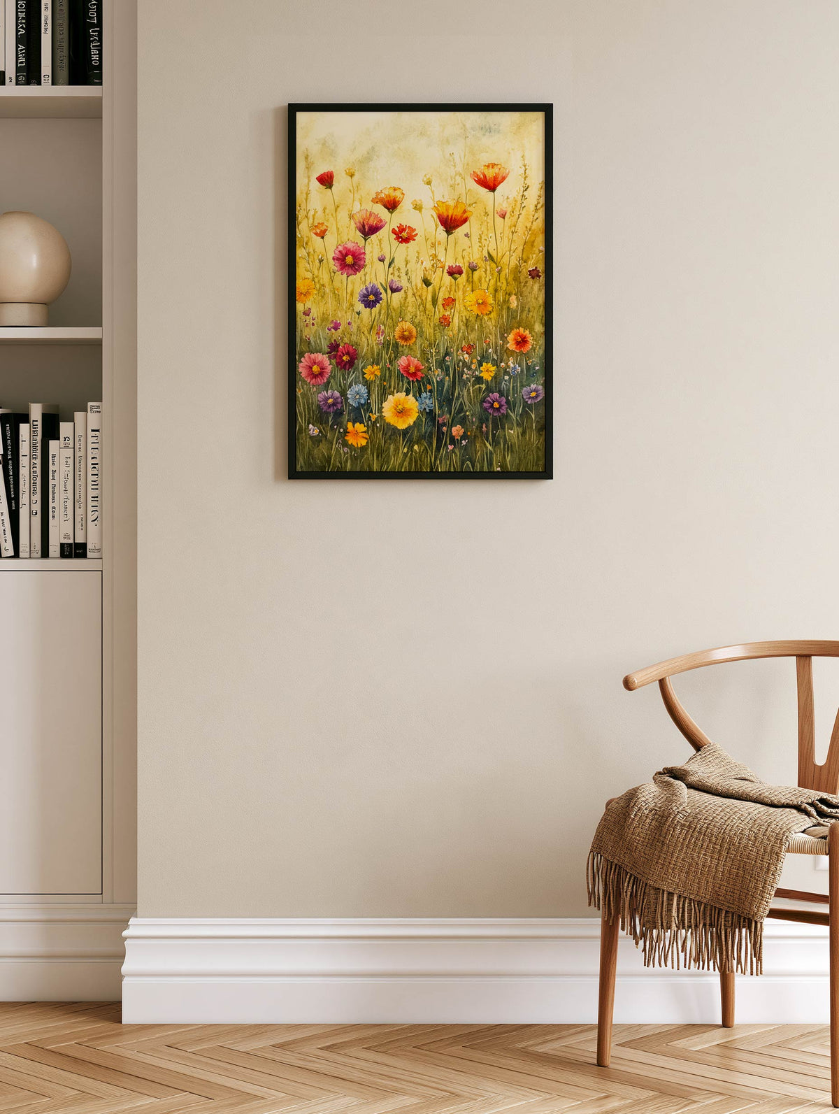 Justyna Jaszke - Wildflower Meadow Evergreen Flowers Poster