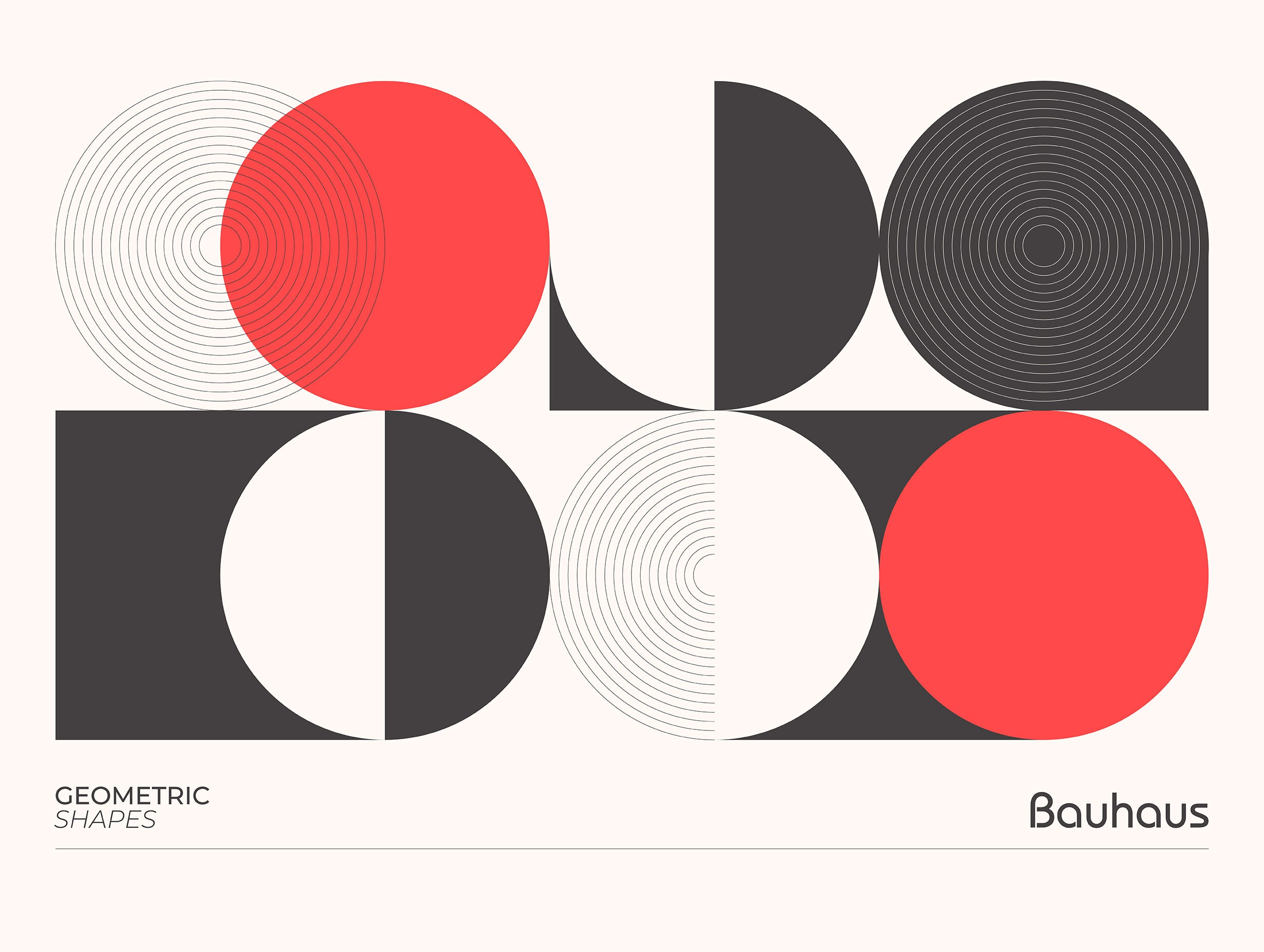 Bauhaus Rhythm in Form Poster