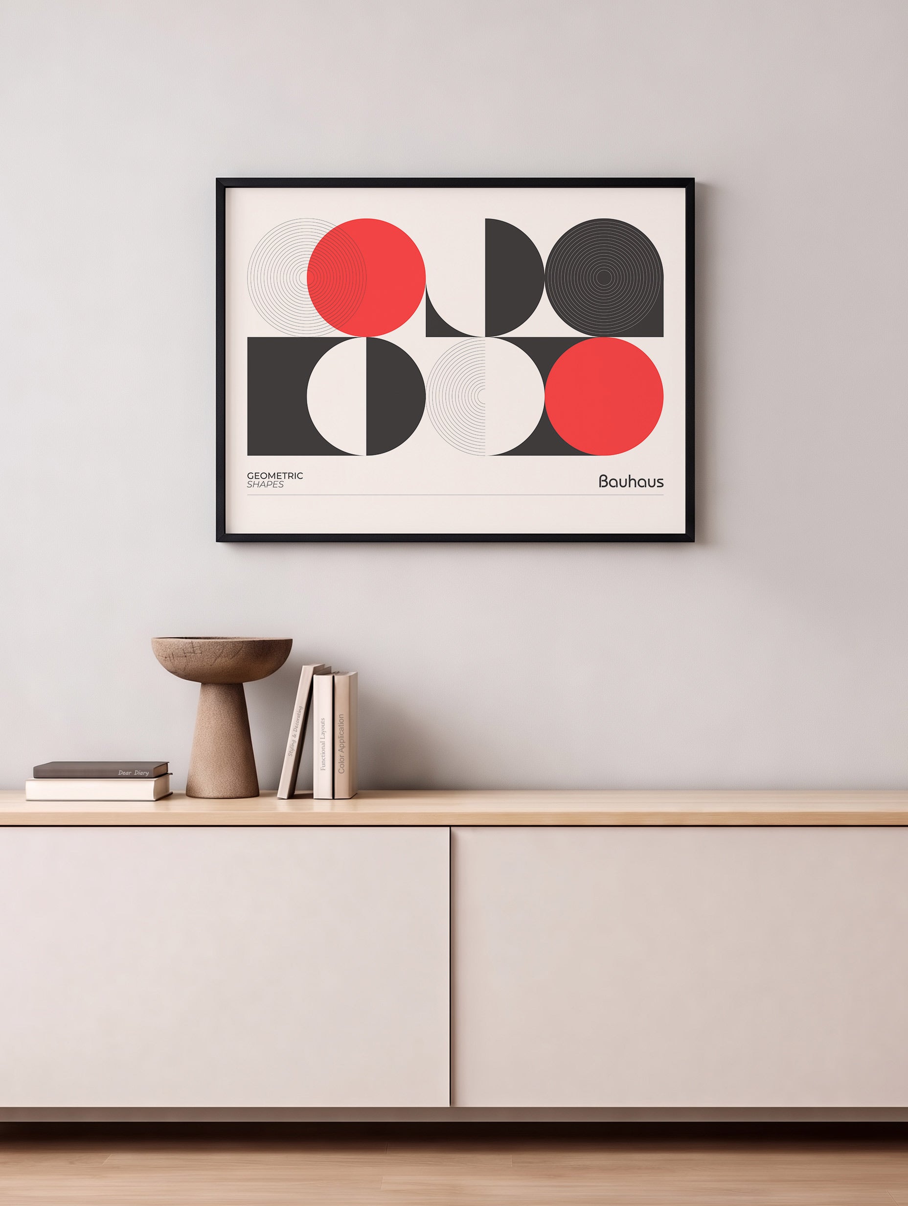 Santorini-plakat Arkitekturplakat