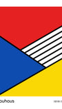 Diagonal Harmony Bauhaus Poster