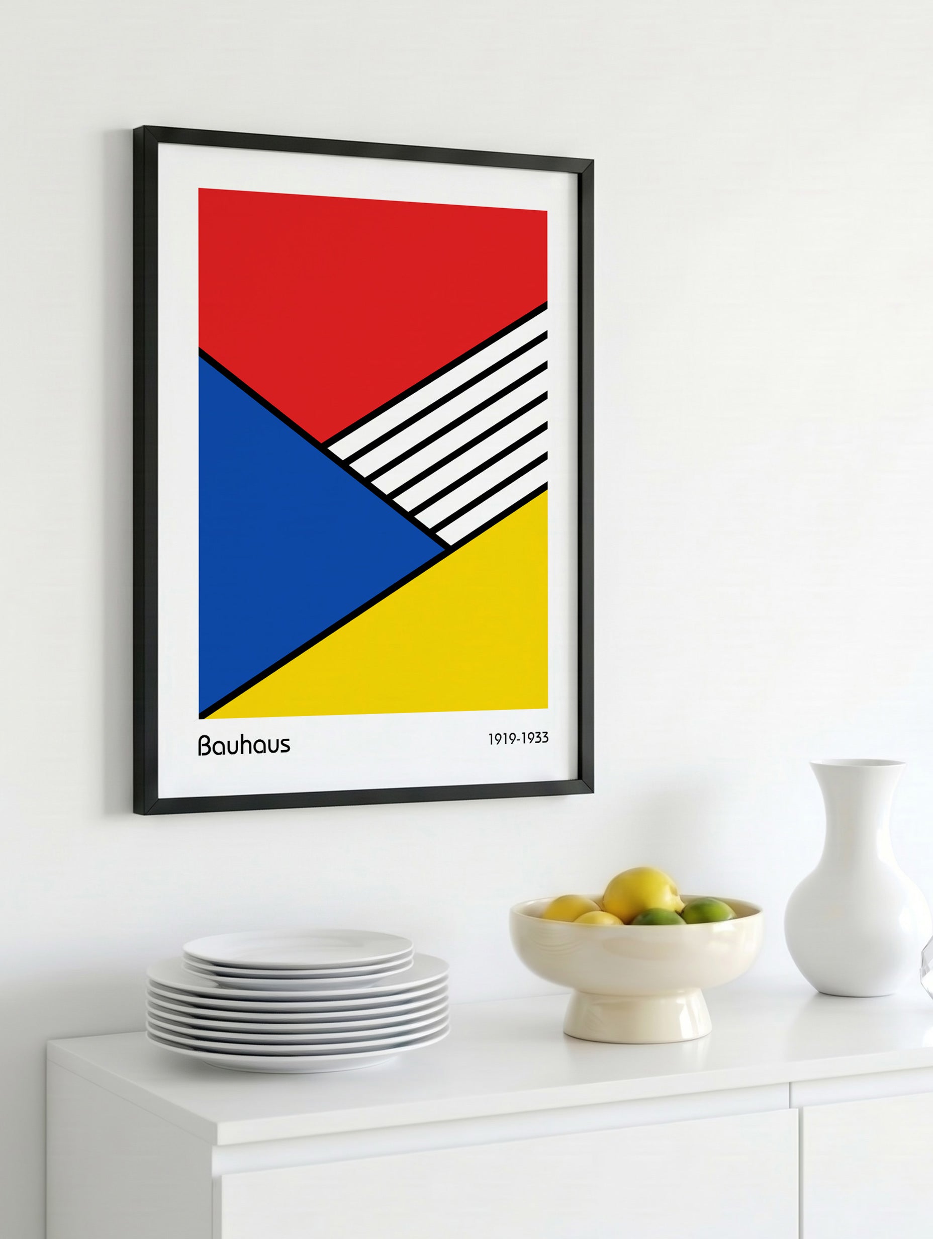 Diagonal Harmony Bauhaus Poster
