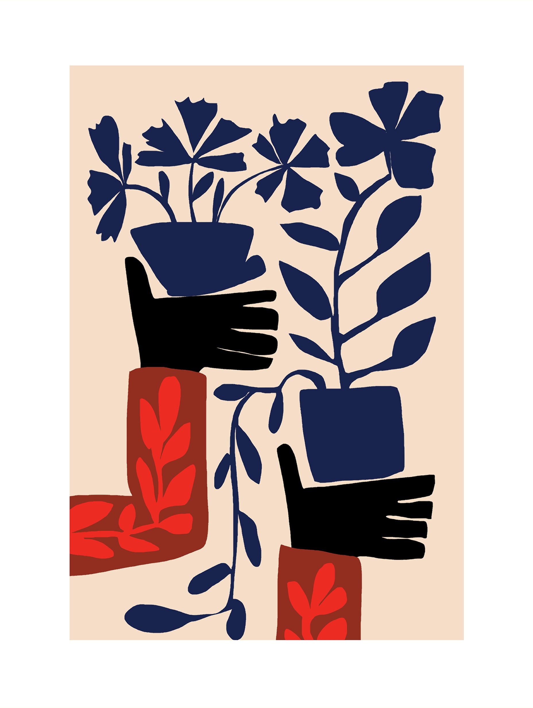 Santorini-plakat Arkitekturplakat