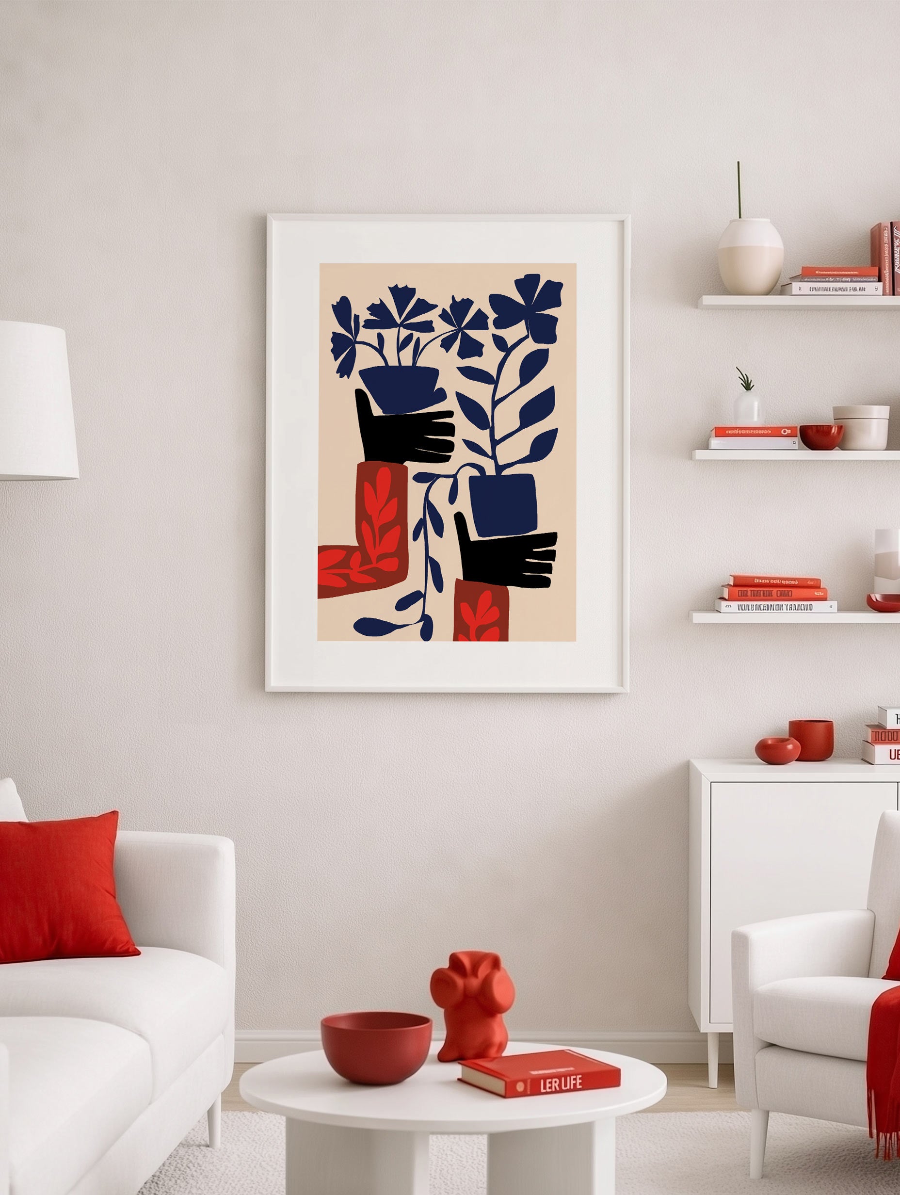 Santorini-plakat Arkitekturplakat