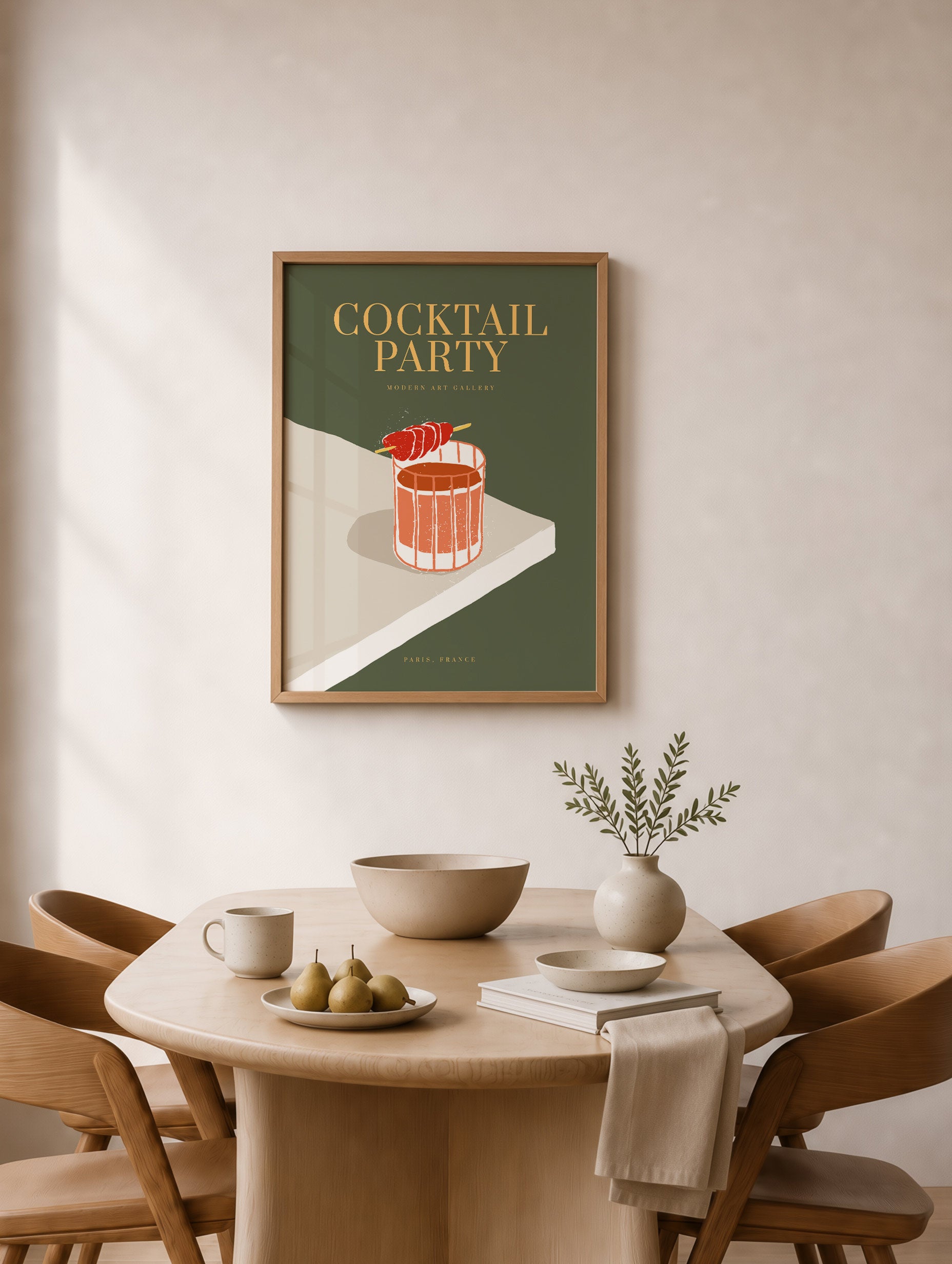 Paris Cocktail Hour Poster