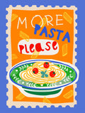 Orange Trattoria Spaghetti Poster
