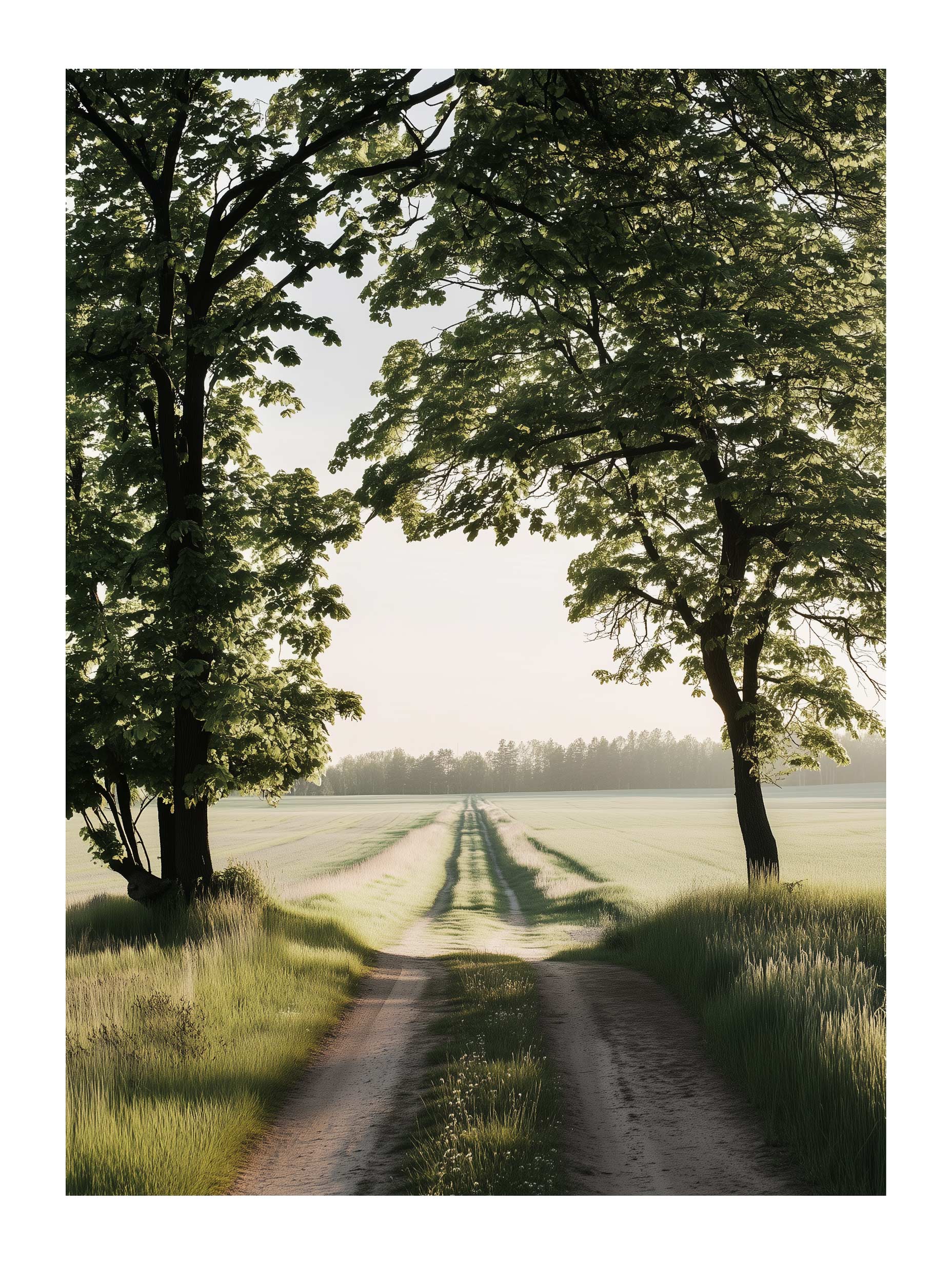Countryside Path View Landscape Wall Art