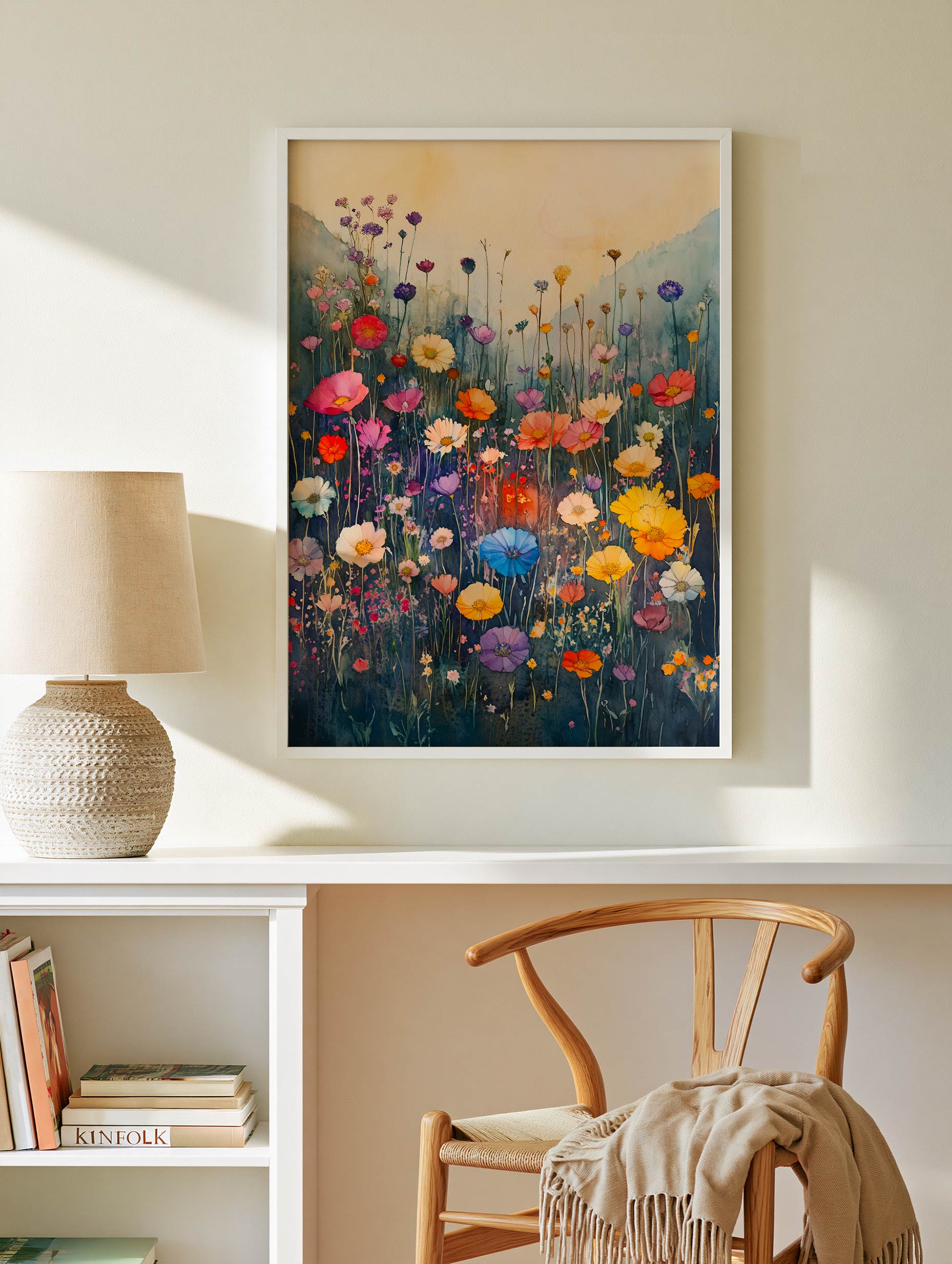 Justyna Jaszke - Wildflower Meadow Evergreen Flowers Poster No 2