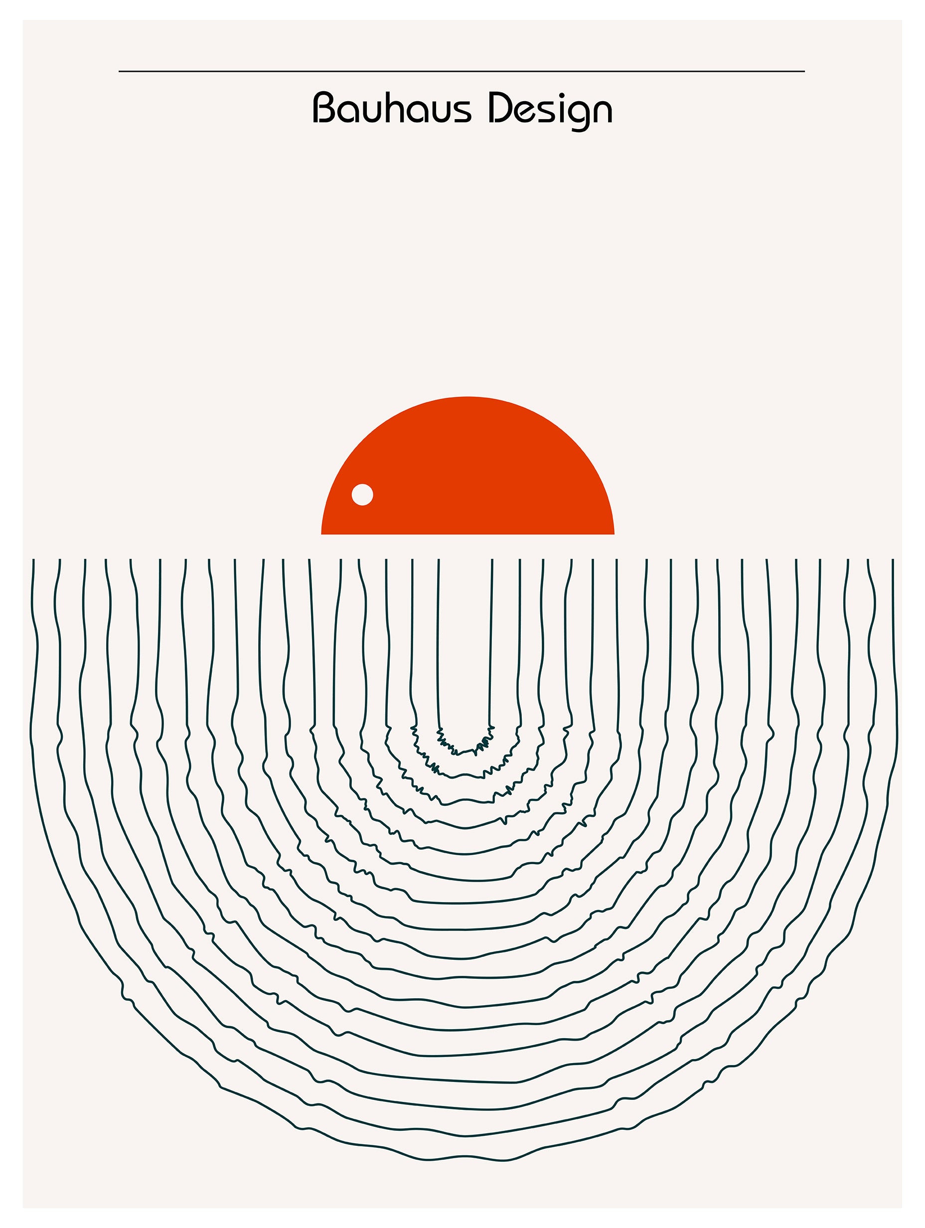 Santorini-plakat Arkitekturplakat