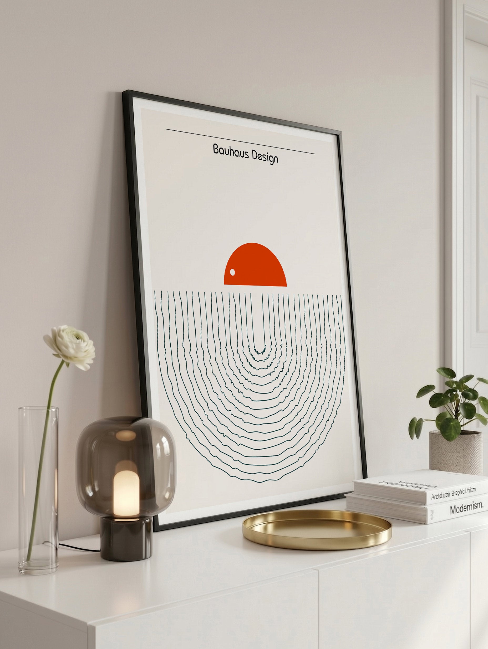 Santorini-plakat Arkitekturplakat