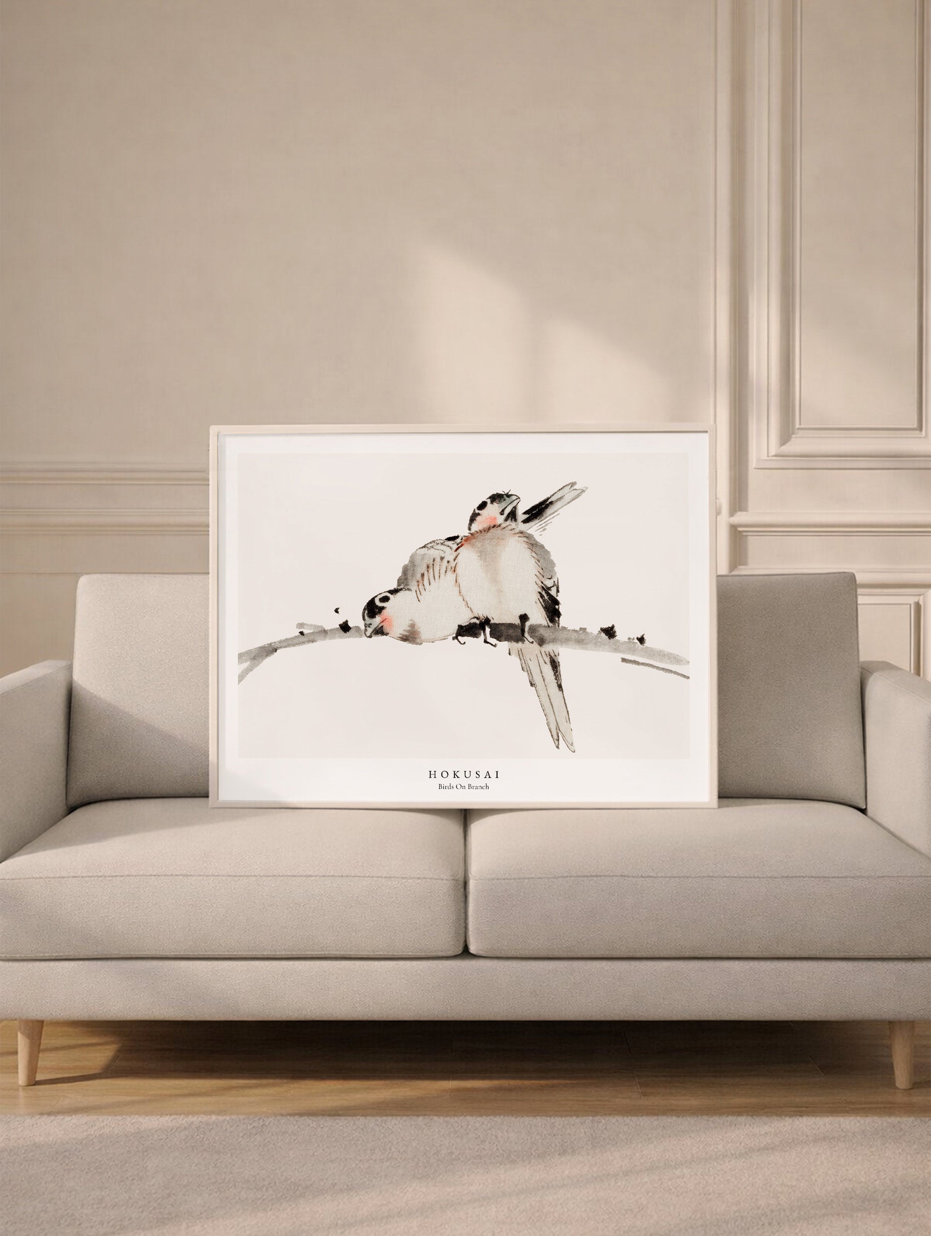 Birds on Branch – Katsushika Hokusai