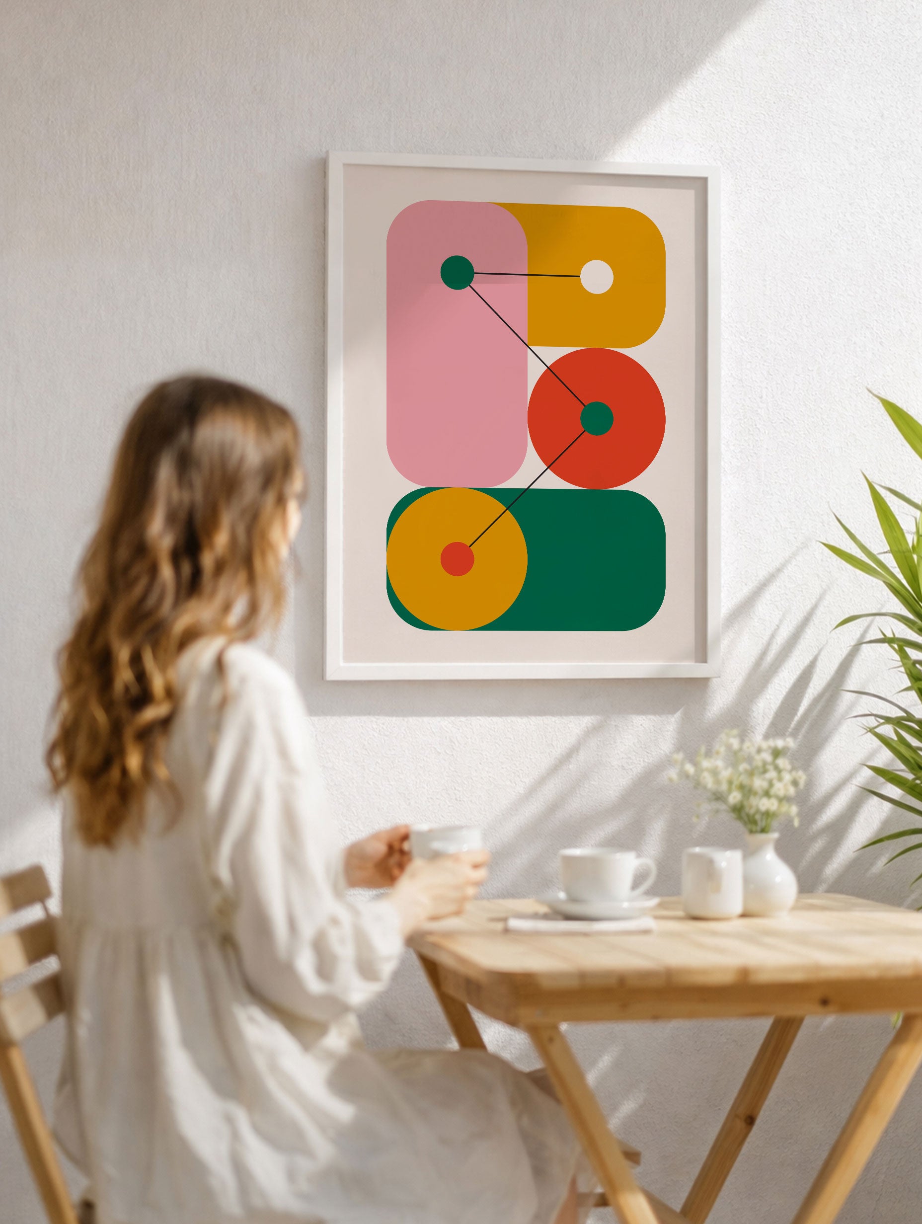 Santorini-plakat Arkitekturplakat