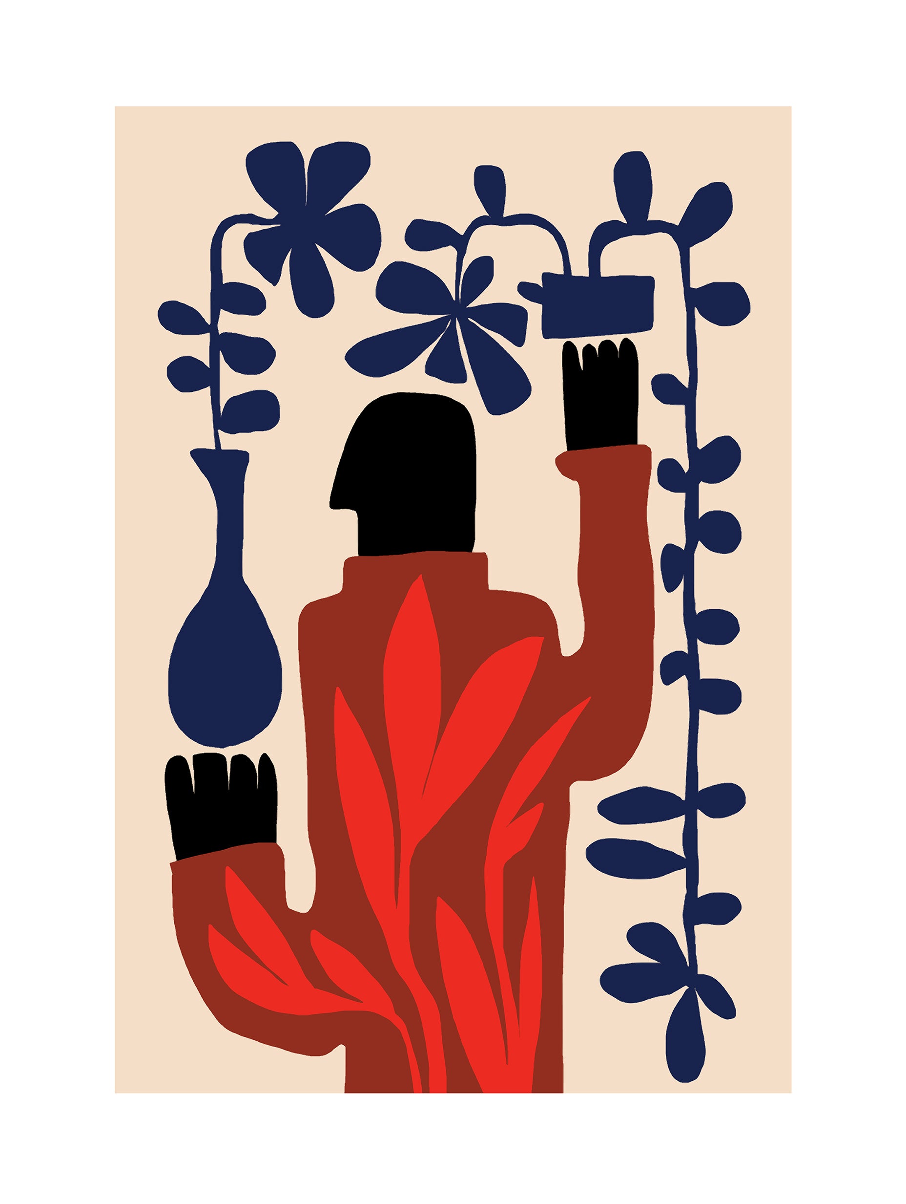 Santorini-plakat Arkitekturplakat