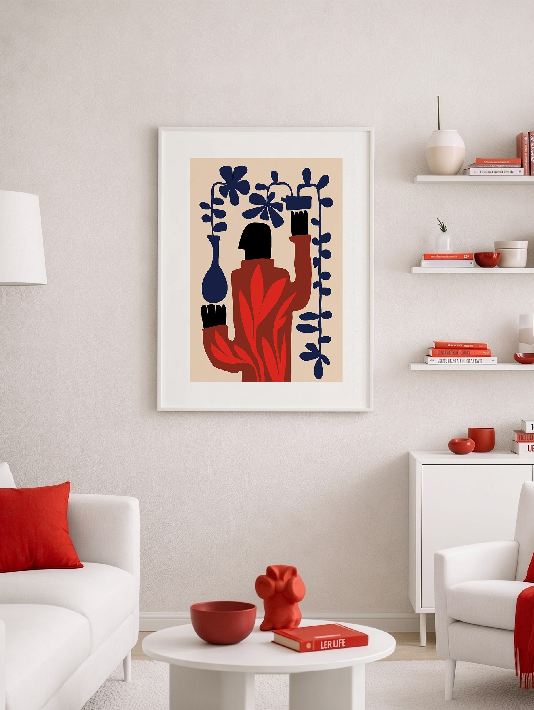 Santorini-plakat Arkitekturplakat