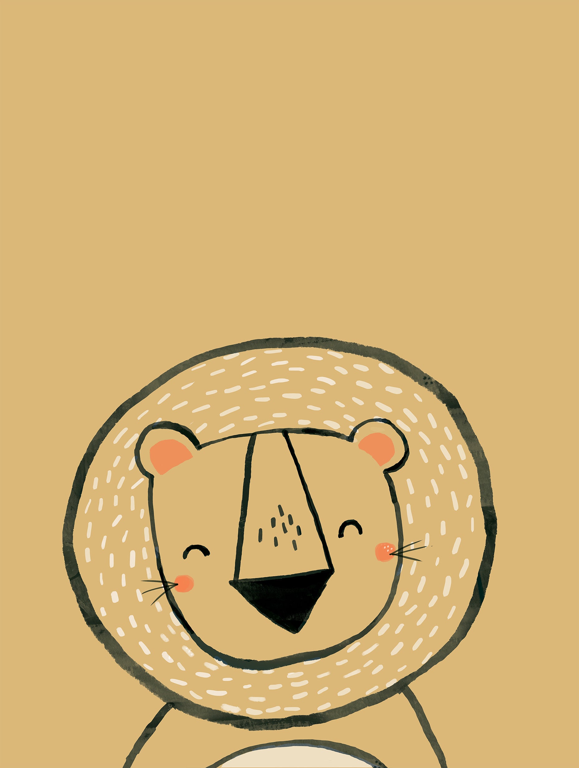 Laura Pantony - Inky Lion Poster