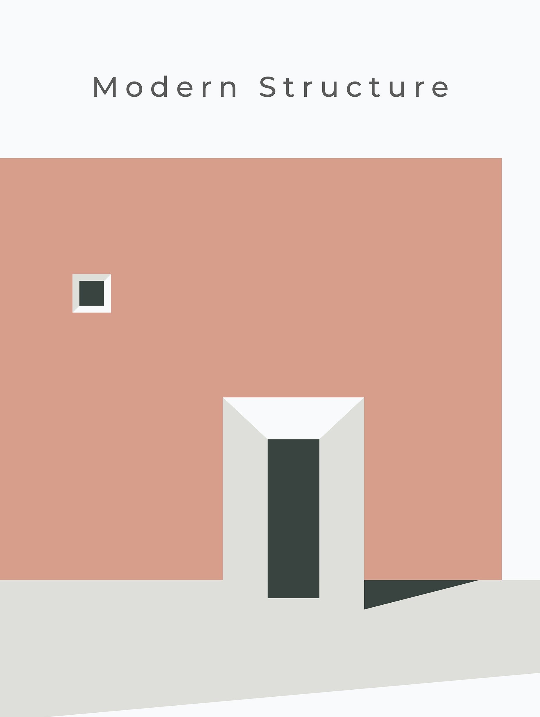 Santorini-plakat Arkitekturplakat