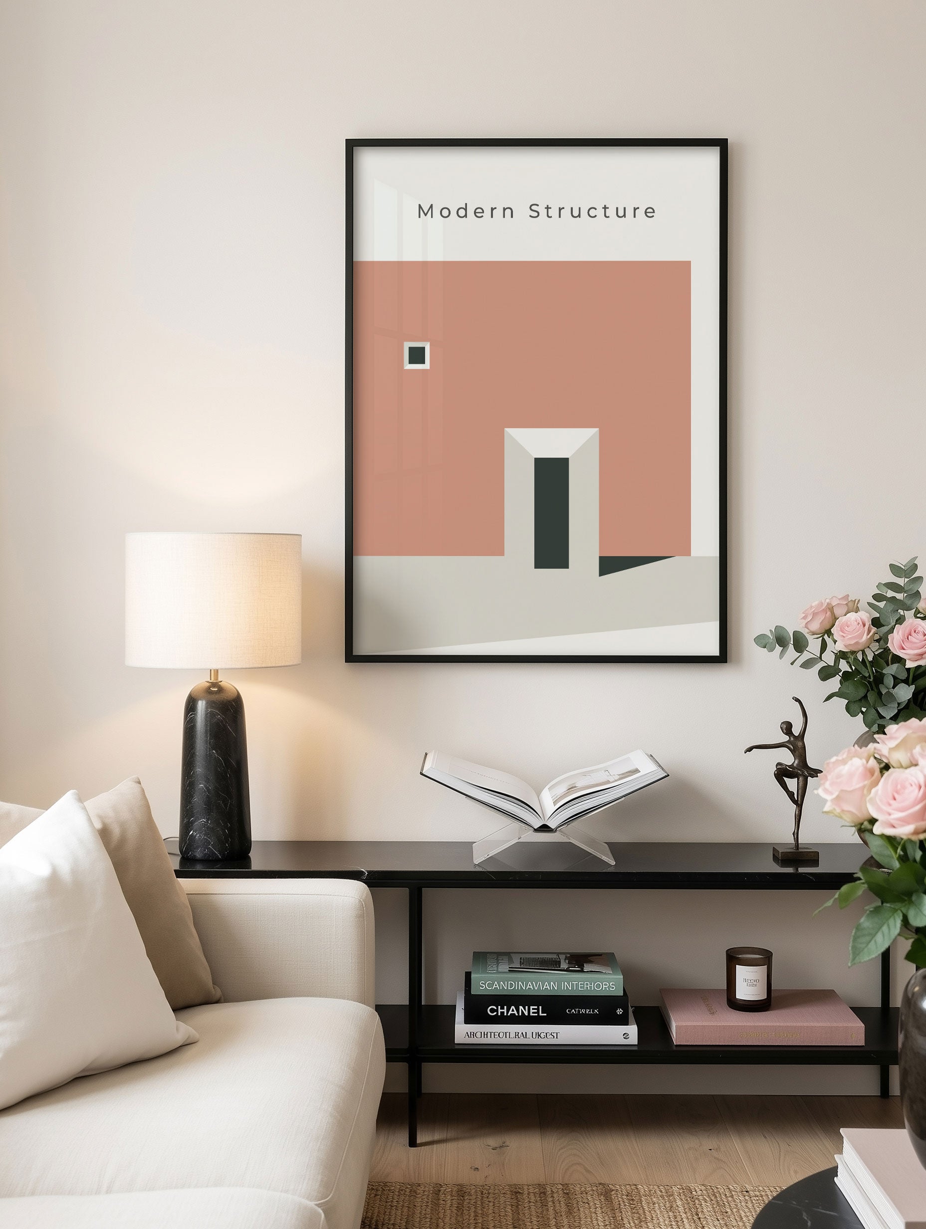 Santorini-plakat Arkitekturplakat
