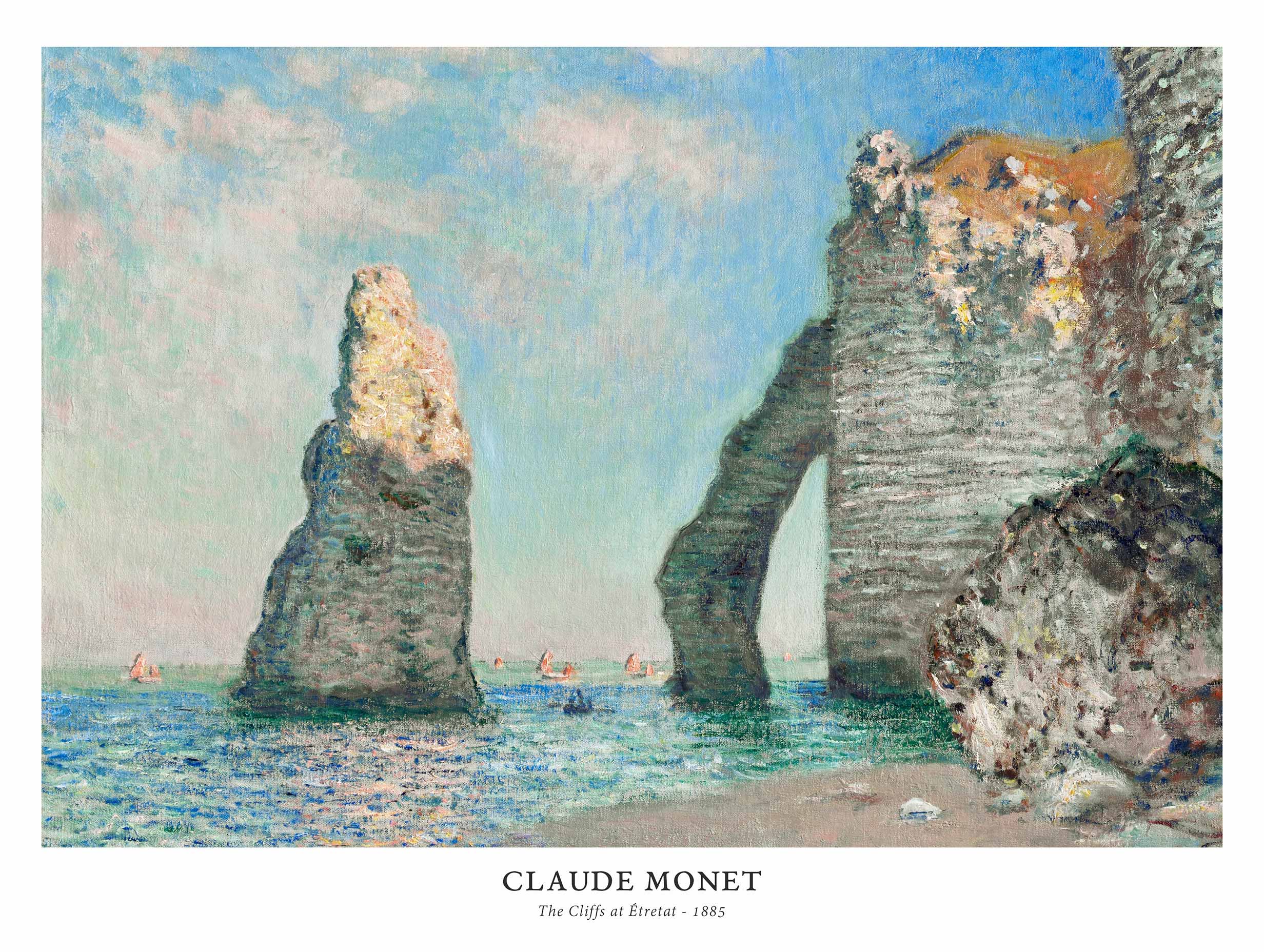 The Cliffs at Étretat - Claude Monet