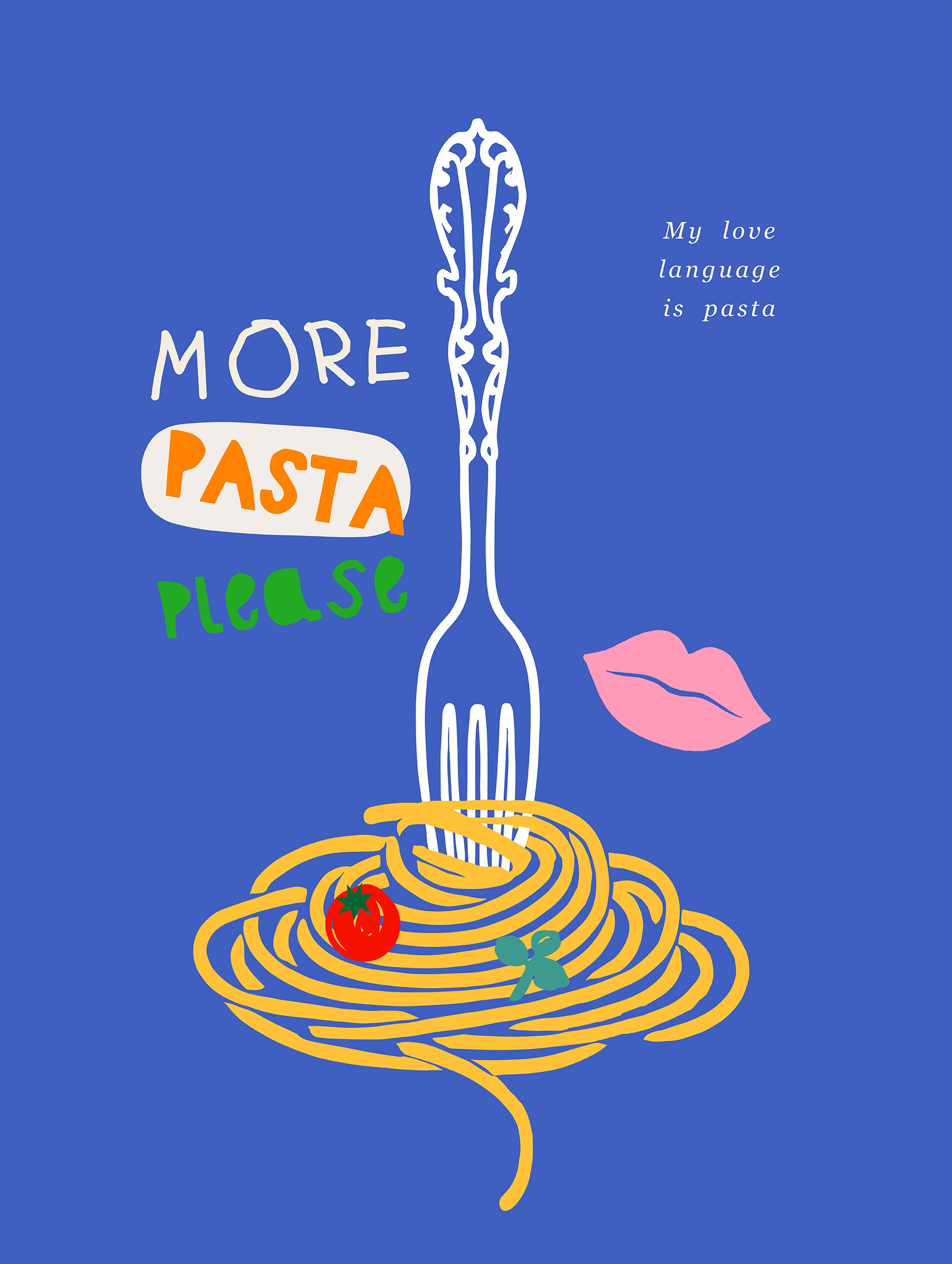 Forkful of Pasta Poster