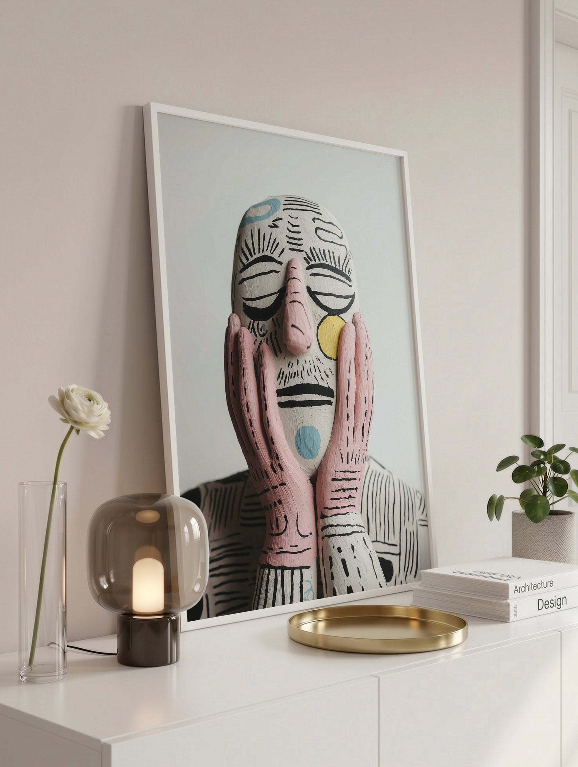Sculpture of Park Pardon Art Print Mockup