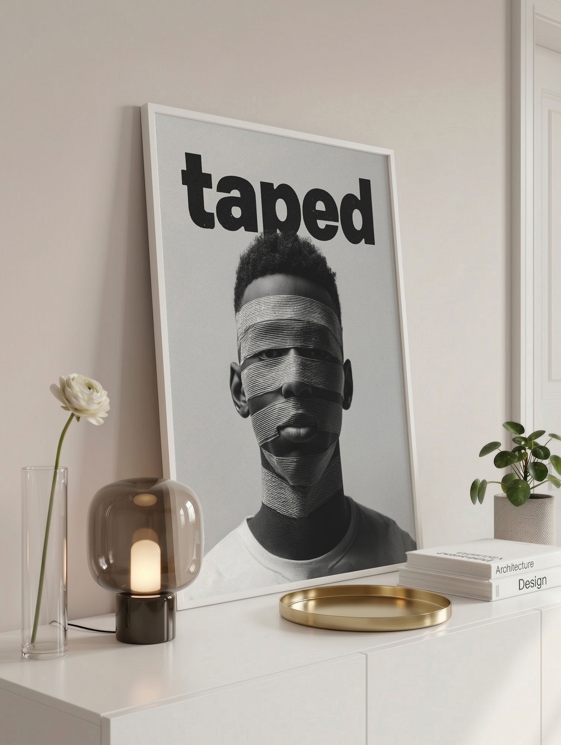 Teipet plakat