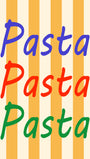 Italian Pasta Typography Poster