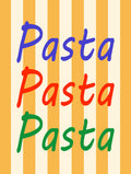 Italian Pasta Typography Poster