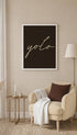 YOLO Typography Poster Mockup