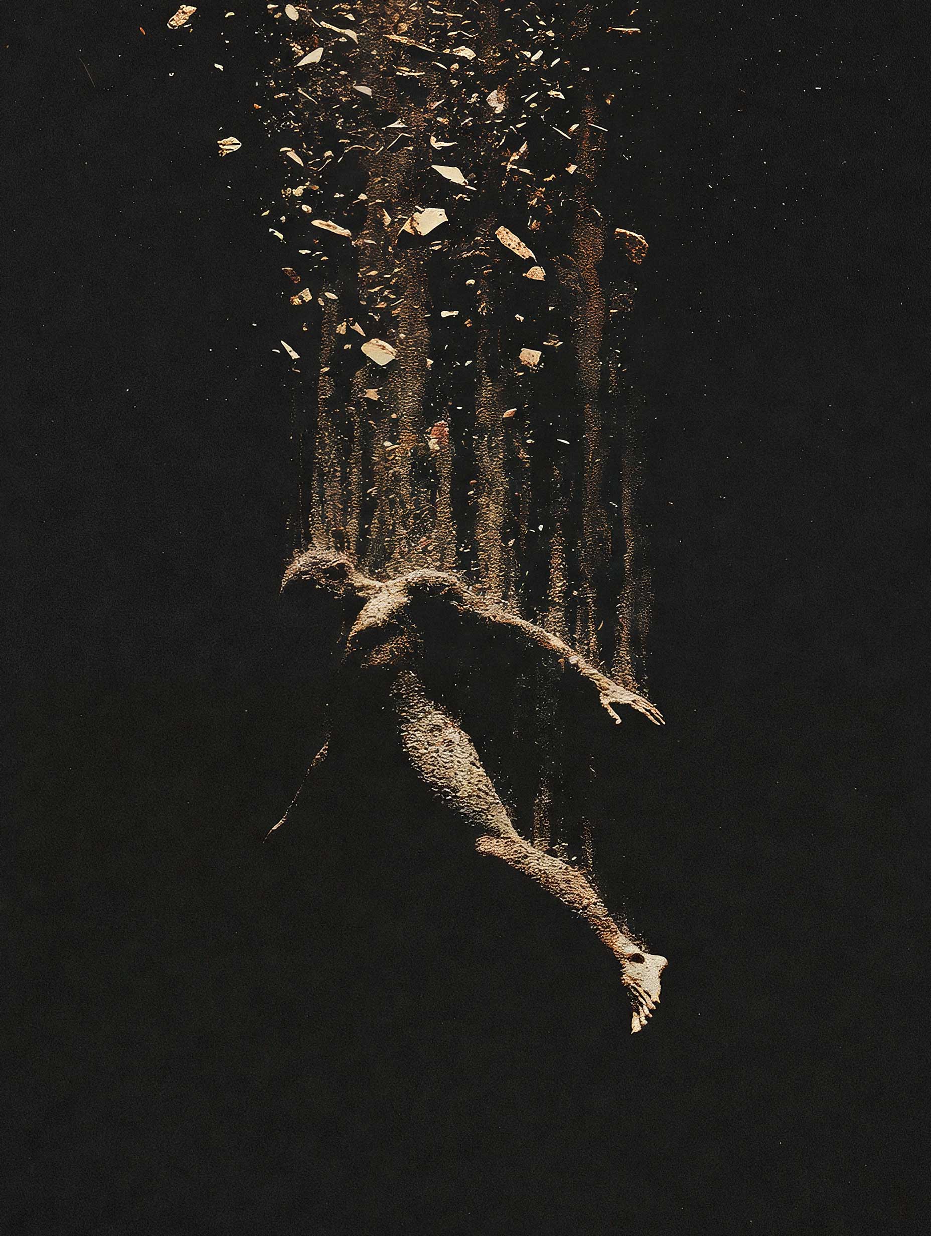 Falling Light Illustration Poster