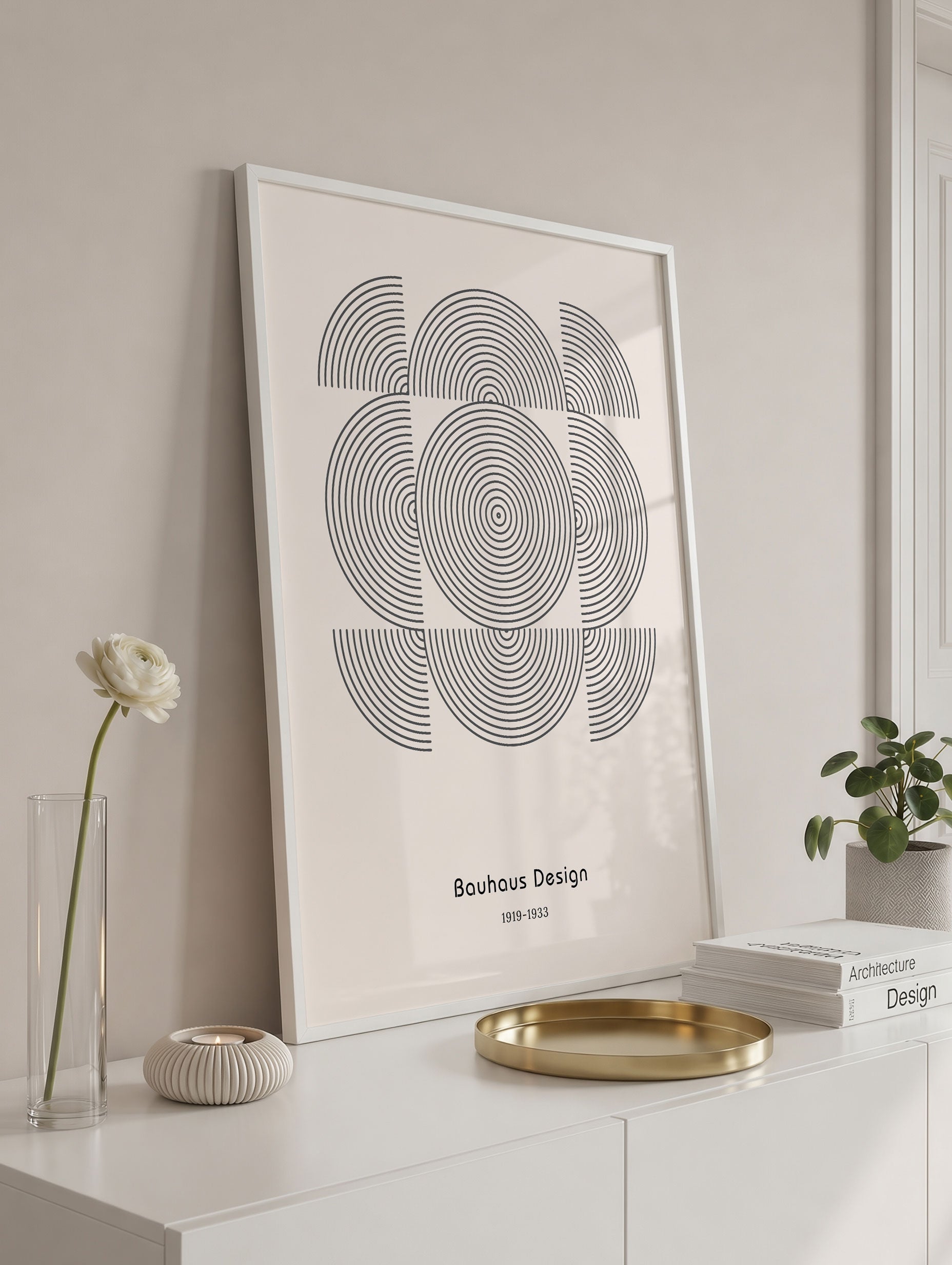 Santorini-plakat Arkitekturplakat