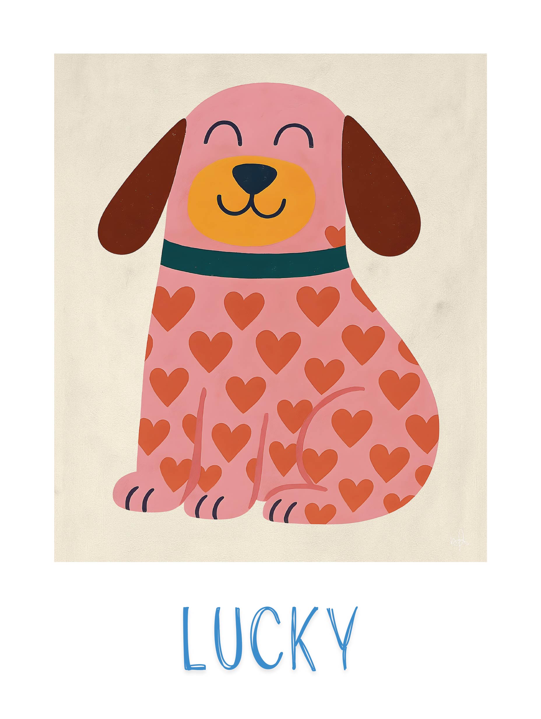 Merel Takken - Lucky Poster
