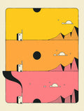Santorini-plakat Arkitekturplakat