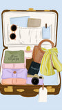Lisen Vennesland - Suitcase Bon Voyage Poster