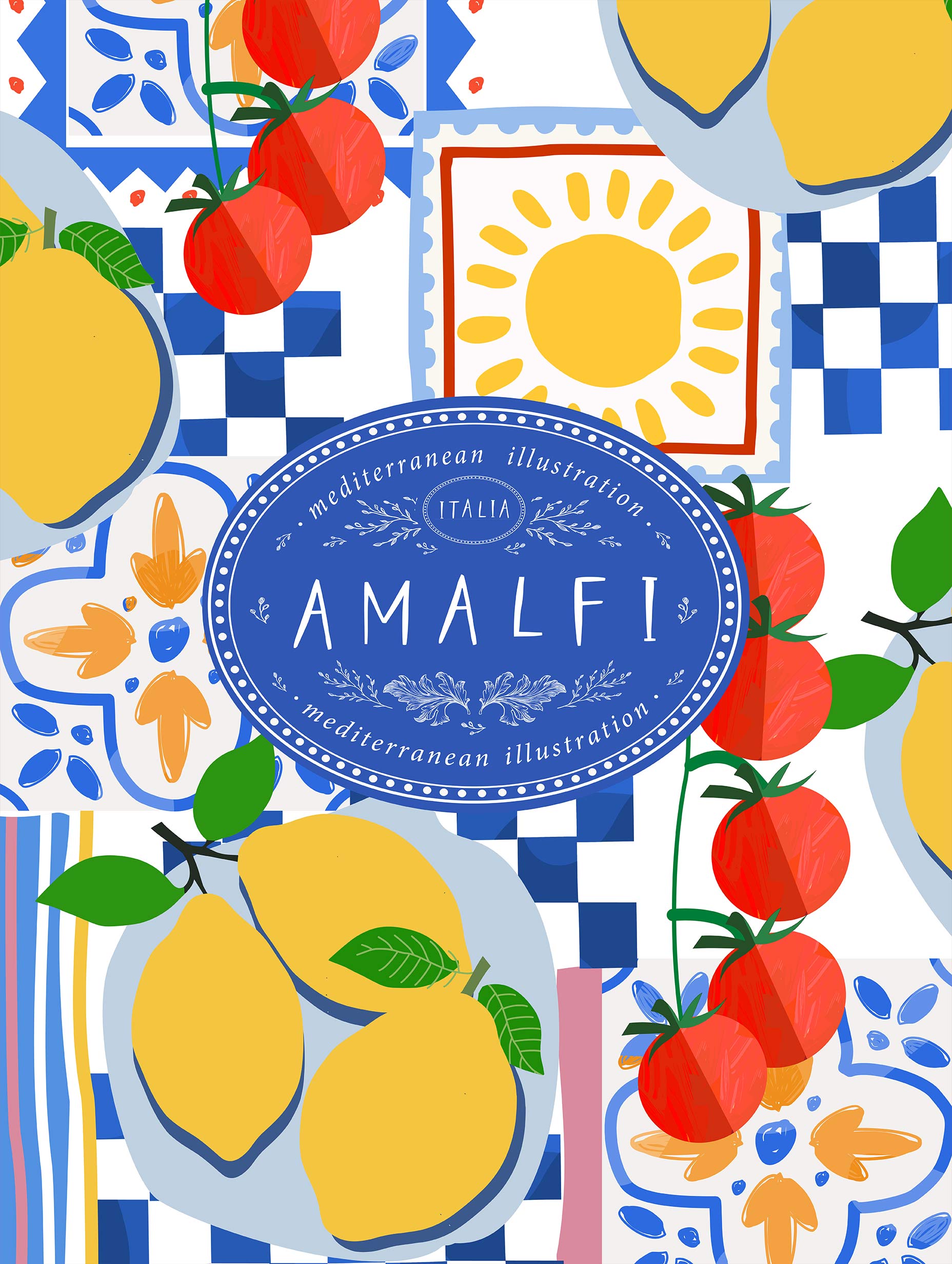 Amalfi Mediterranean Poster