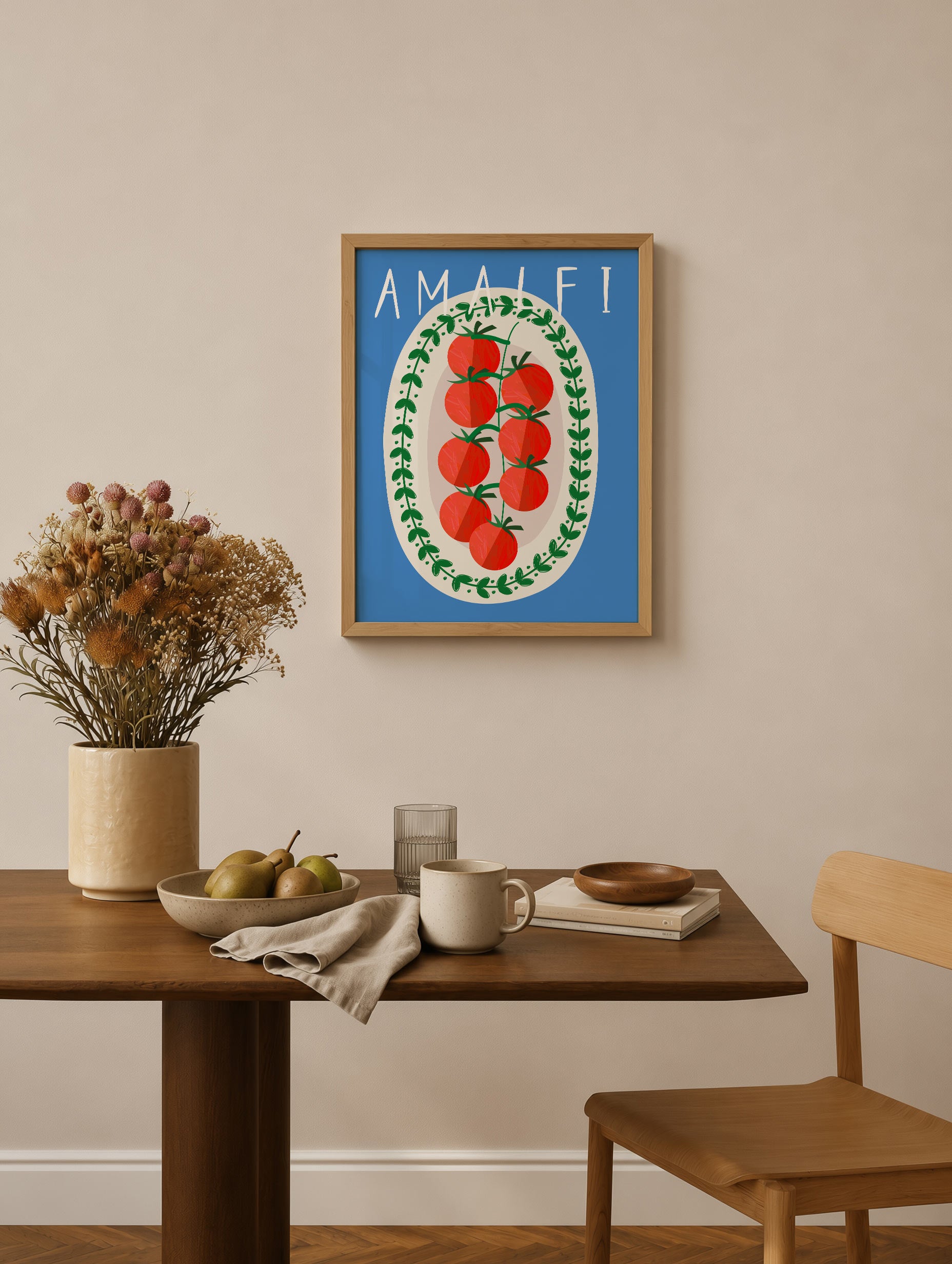 Amalfi Tomato Plate Poster